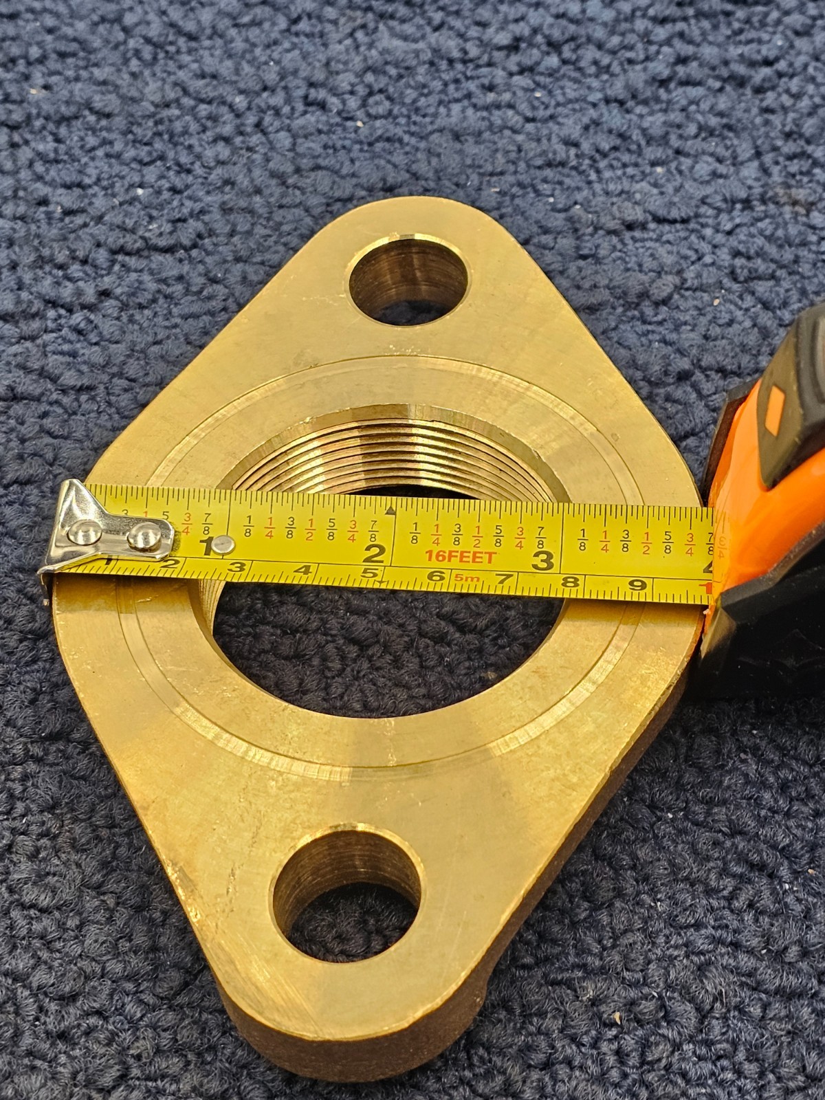 MATCO 2" Water Meter Flange Brass 2 IPS Thread Class Lead Free LF E.A. Durable