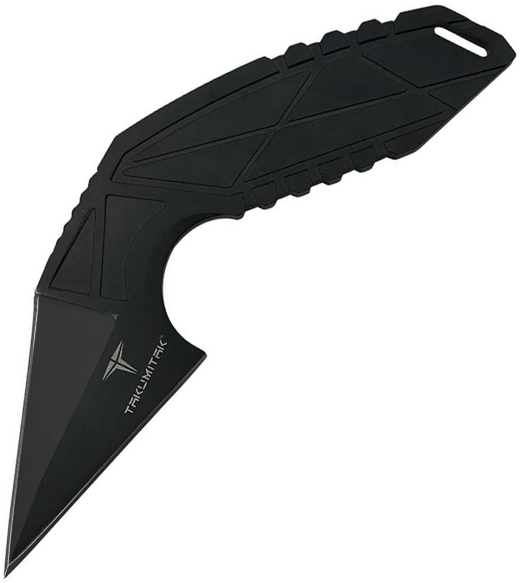 Takumitak Void Black 3Cr13 Stainless Fixed Blade Knife w/ Belt Sheath F3S07