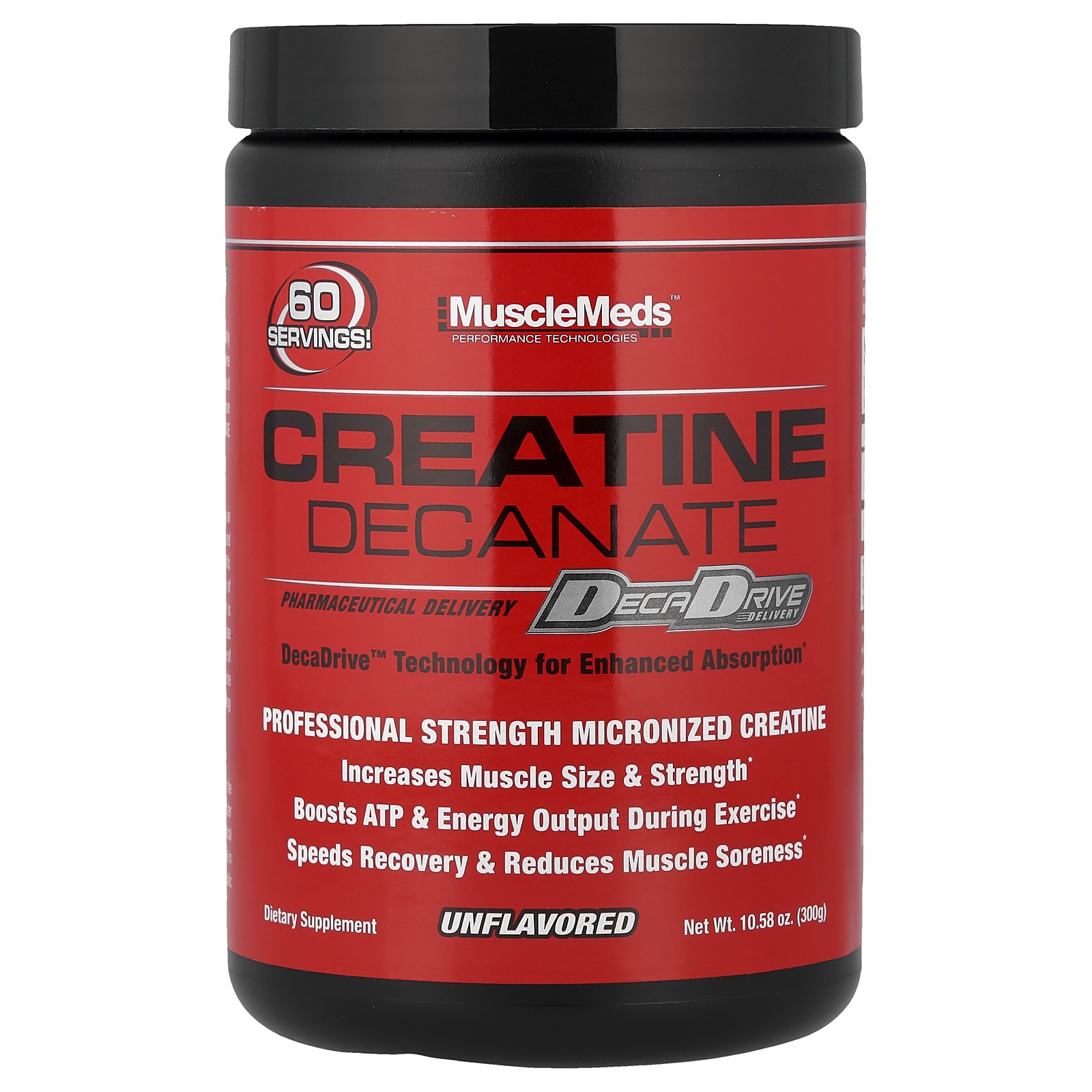 Creatine Decanate, Unflavored, 10.58 oz (300 g)