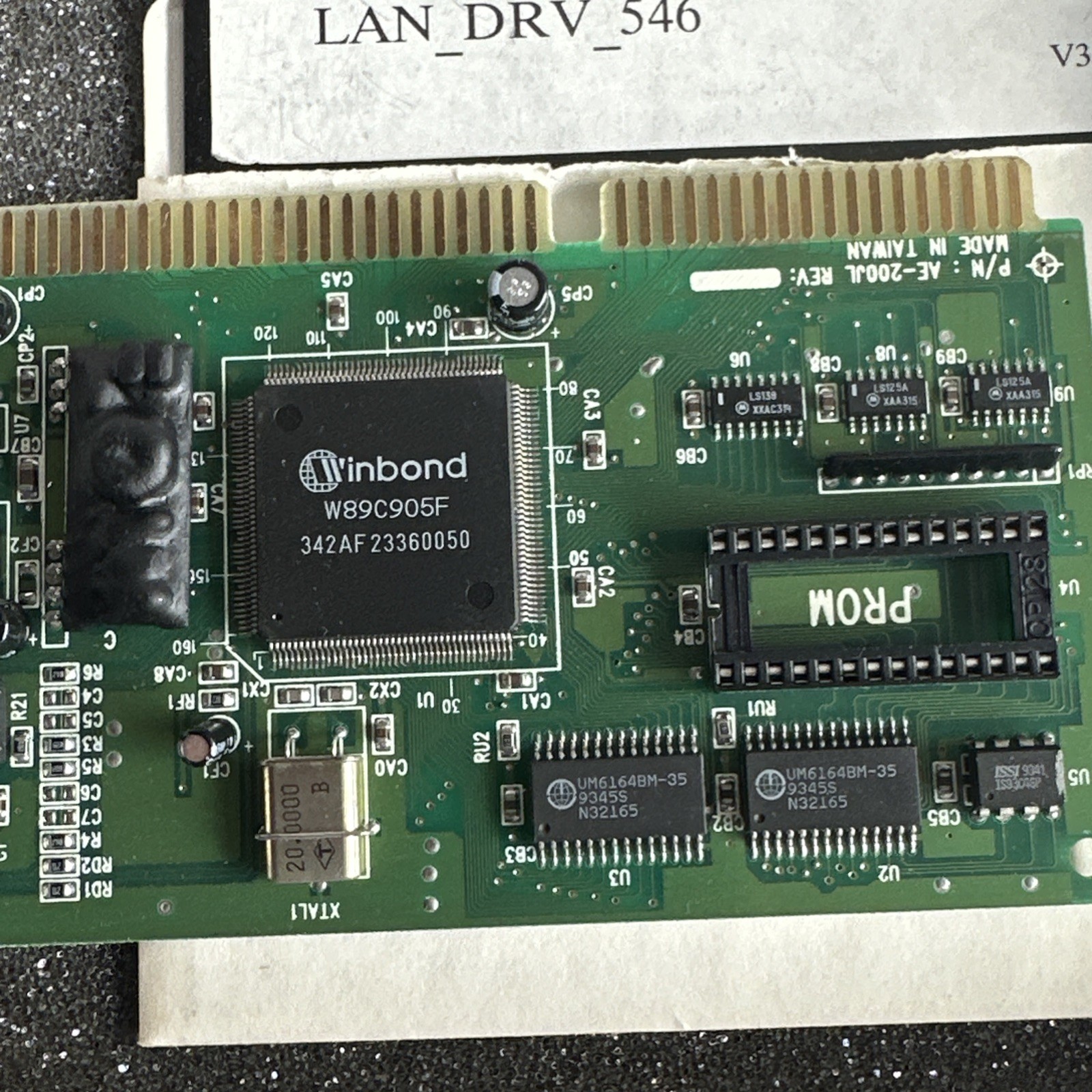 Winbond EtherAdapter-16 Ethernet Adapter Card W89C904AXF