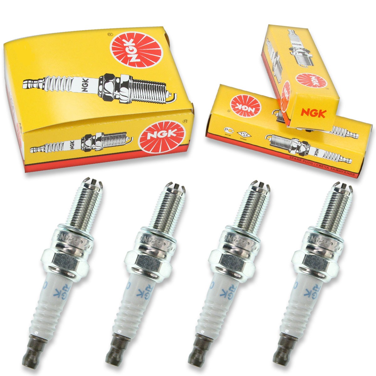 4pcs 2009 Vespa GTV 300 NGK Standard Spark Plugs 300 Kit Set Engine ro