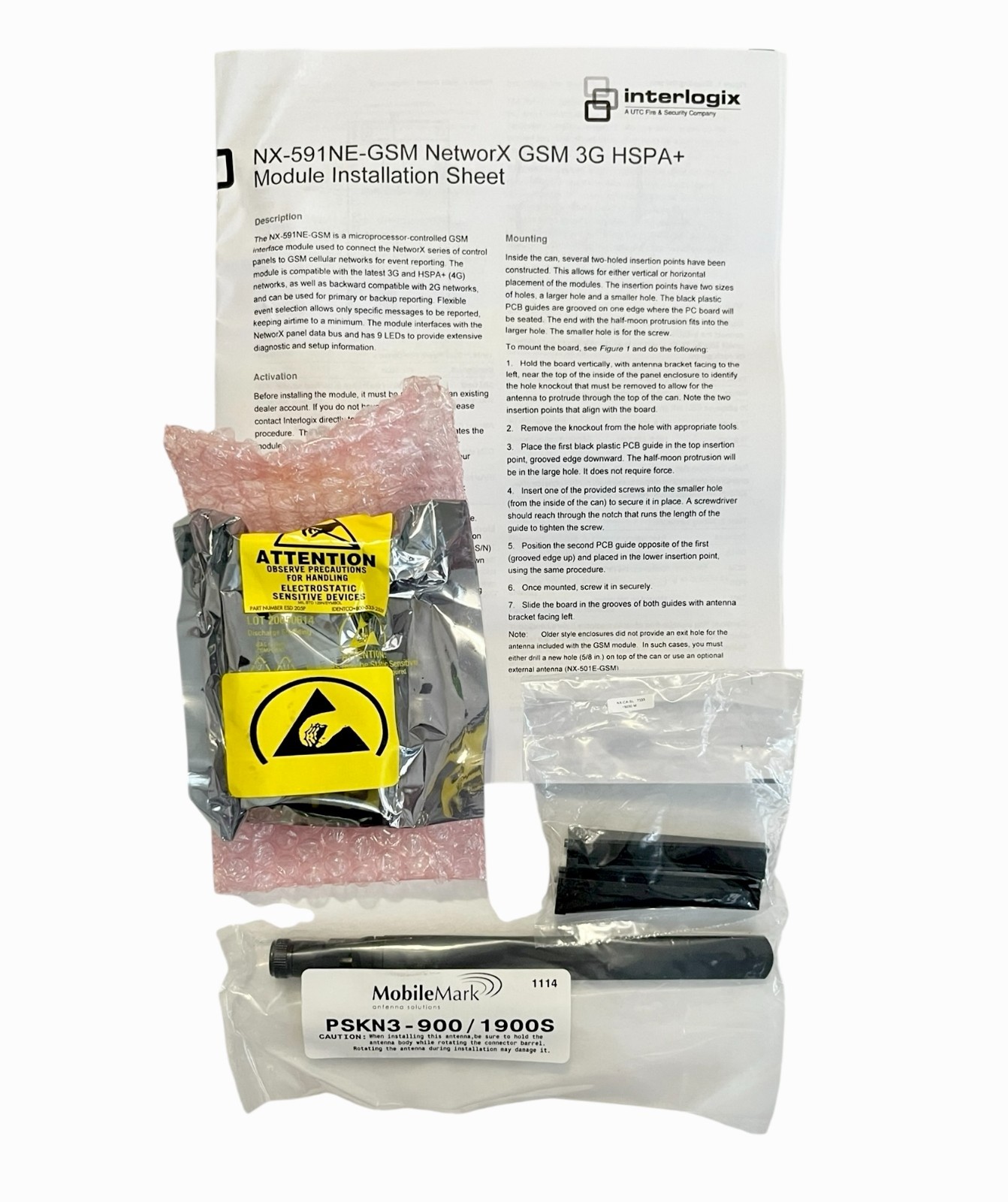 interlogix NX-591NE-GSM NetworX GSM 40 3G HSBA+ Cellemetry Module