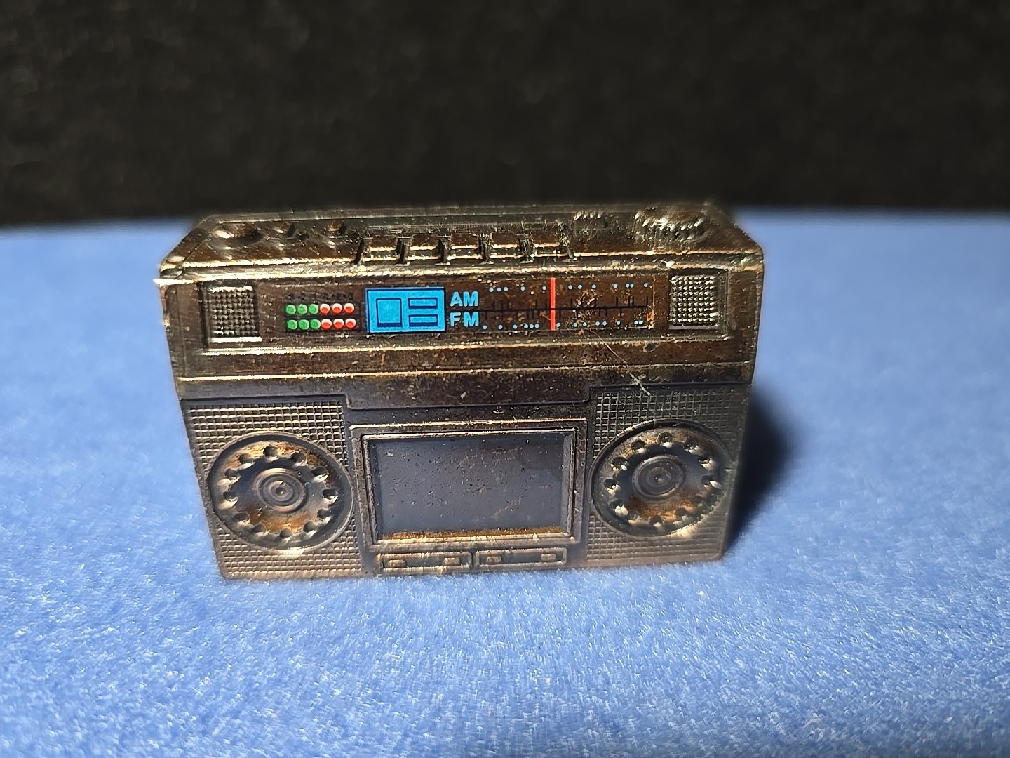 Vintage Die Cast Boom Box Pencil Sharpener- NOS