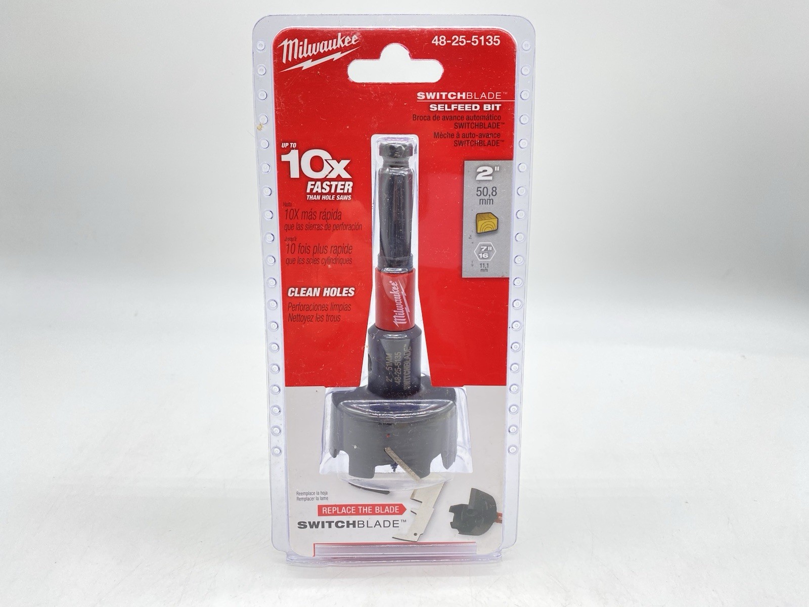 Milwaukee 48-25-5135 2-Inch Switchblade Selfeed Bit
