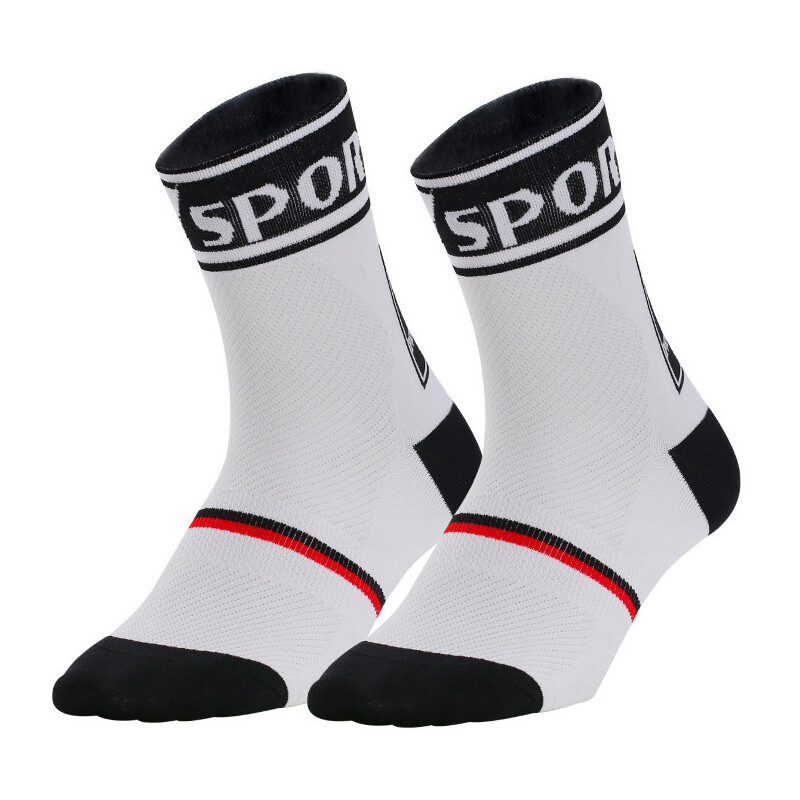 Cycling Socks Mens Womens Riding Bicycle Bike Sport Ankle Socks XC MTB BMX White