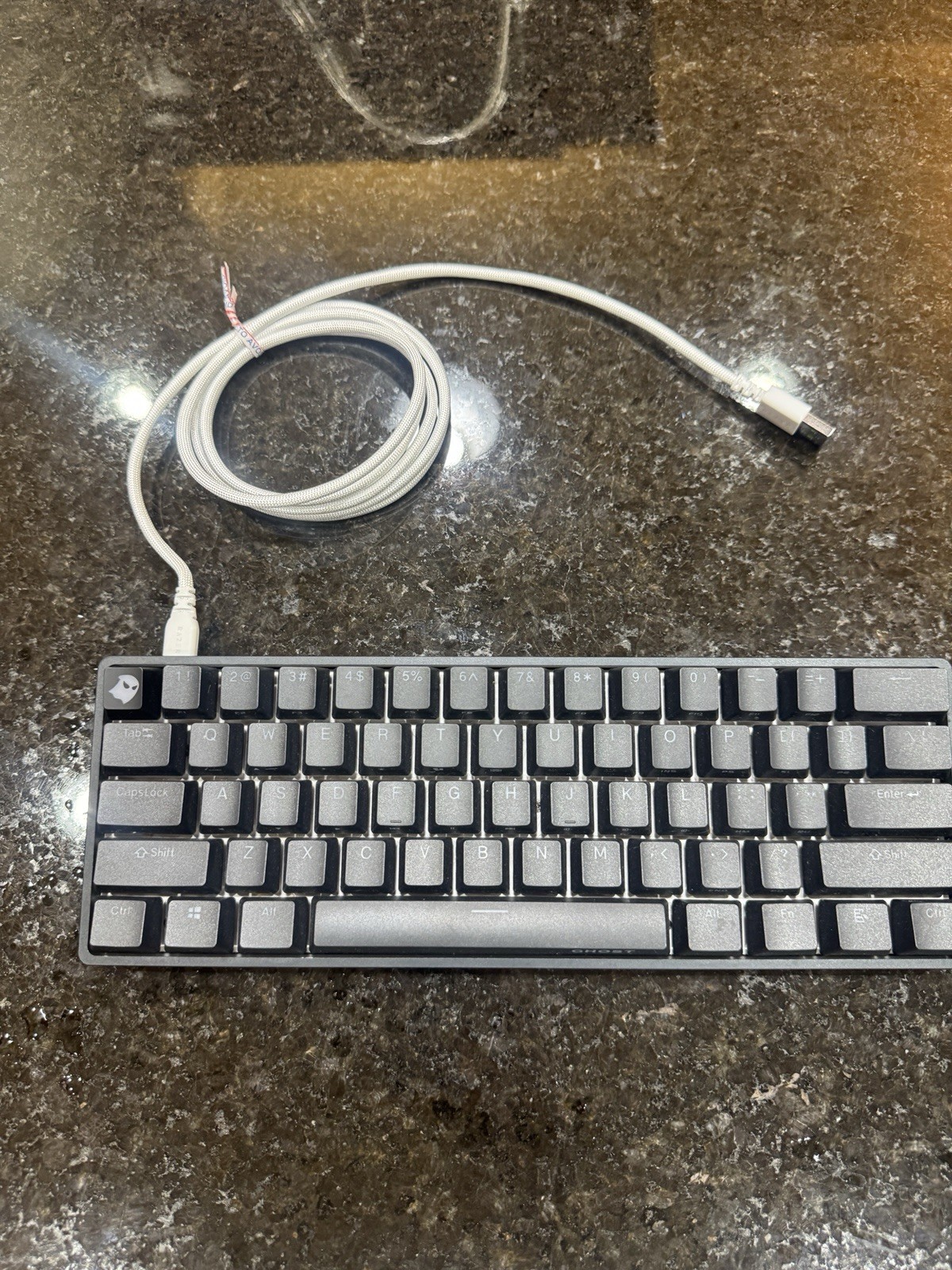 Ghost A1 Mechanical Keyboard Black With Charging Cord
