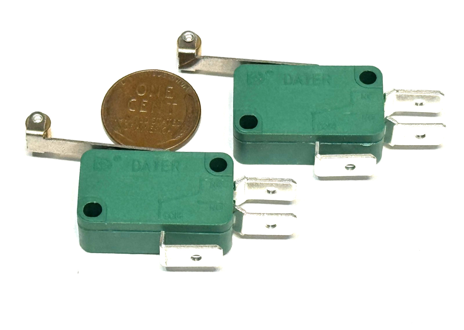 Pack of 2 KW1-103 Roller Lever Micro Switch SPDT 3Pin NO/NC 16A 125/250V C21