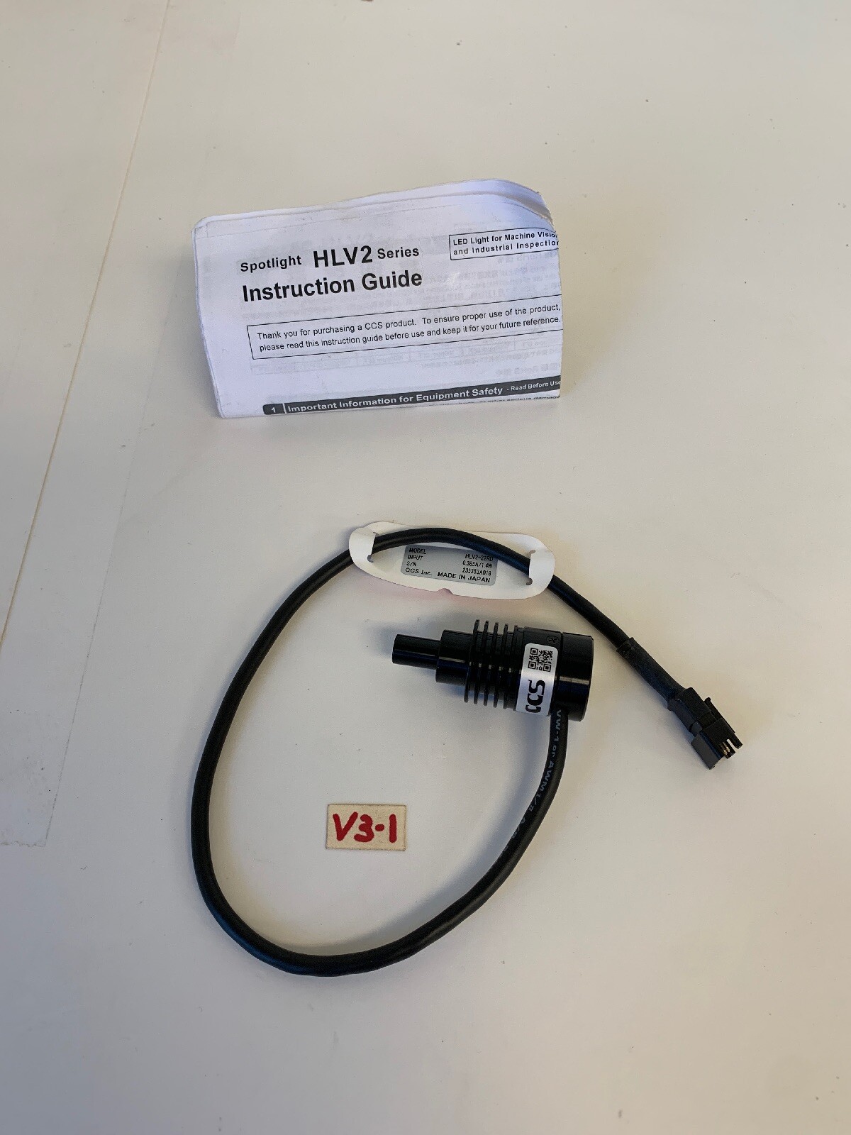 CCS HLV2-22RD LED Light For Machine Vision/Inspection 0.385A/1.4W *New*