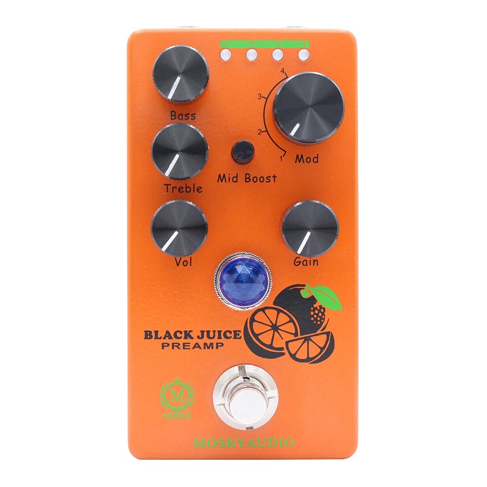 Professional Overdrive Boost Preamp Black Juice Mosky Guitar Effects Pedal M mod