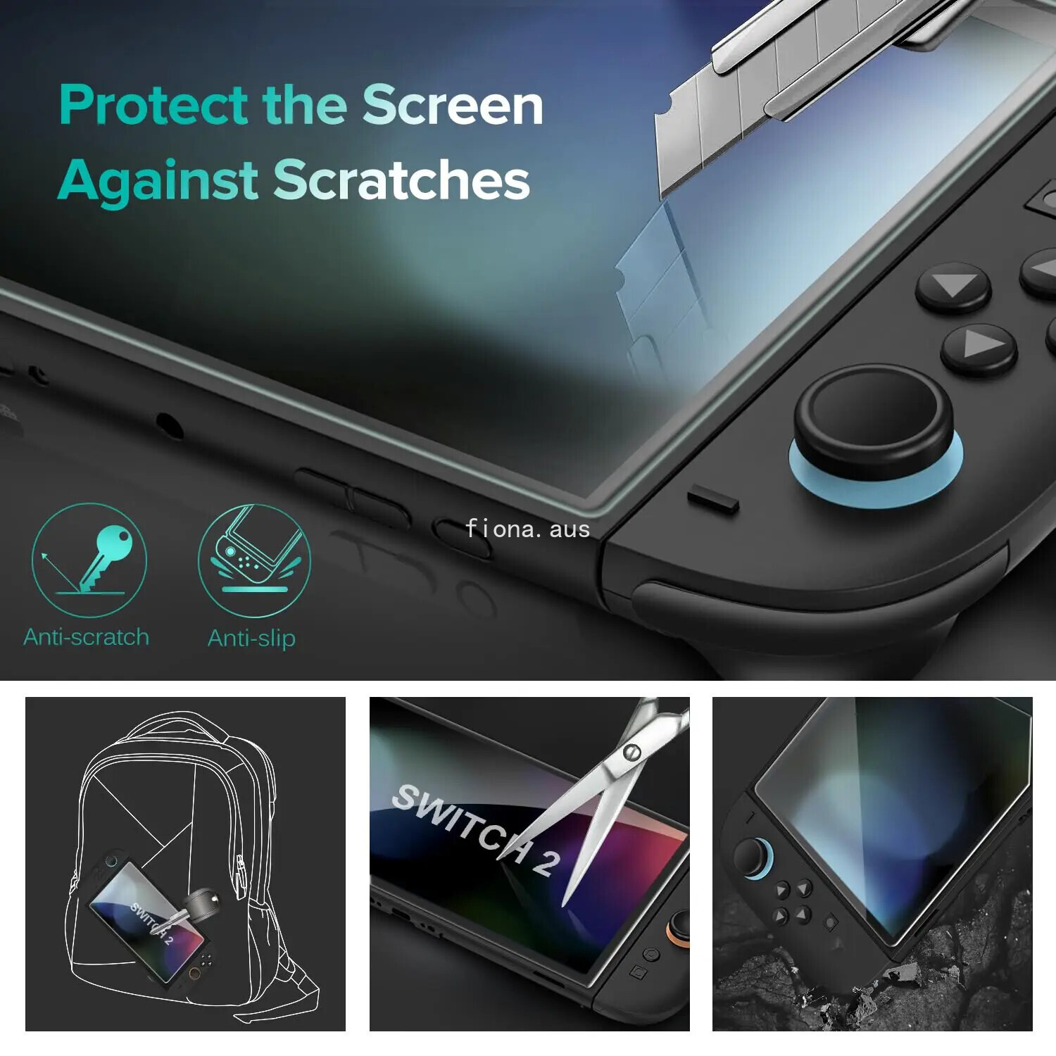 (2pack) For Nintendo Switch 2 New Auto-Alignment Tempered Glass Screen Protector