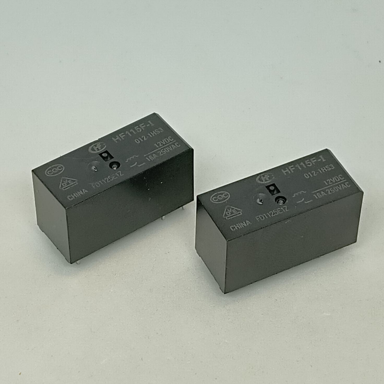 2 Pcs Lot HF-115F-I 012-1HS3 Electromagnetic Relay Power 6 Pins 12V 250VA 115F