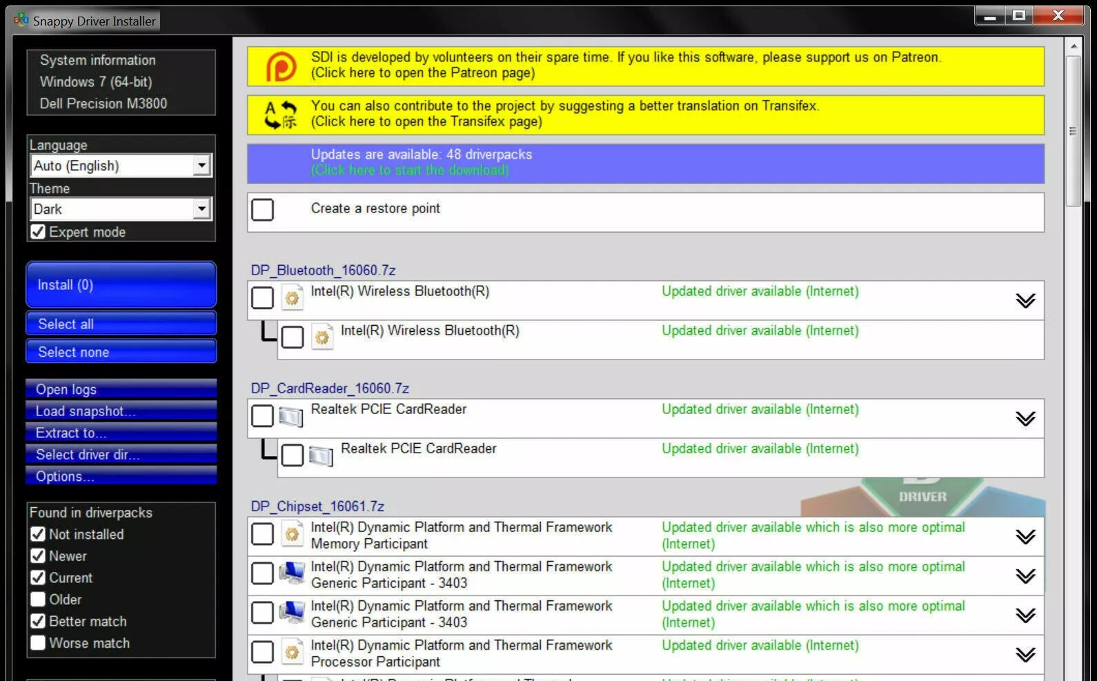 Snappy Driver Installer Automatic Driver Utility Software Installation Updater