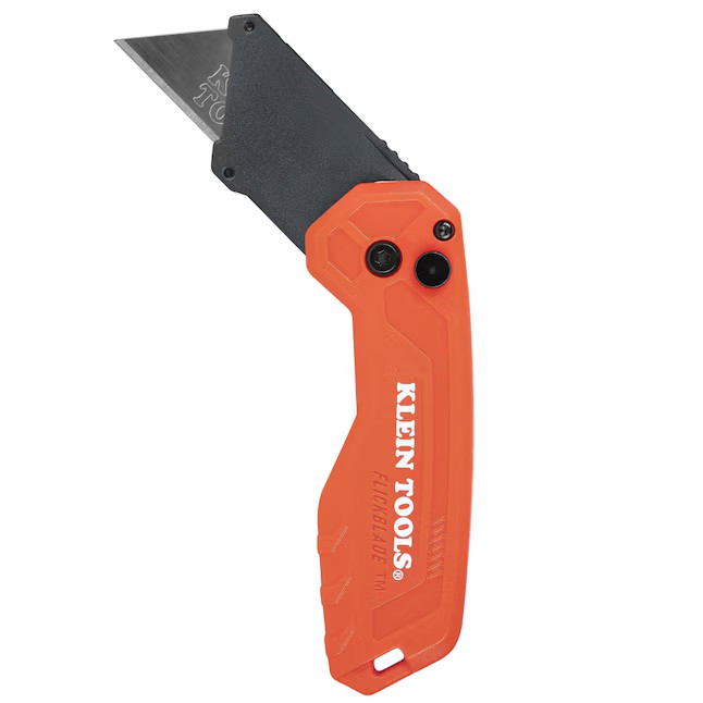 Klein Tools FLICKBLADE Subcompact Folding Utility Knife Quick-Change Box Cutter