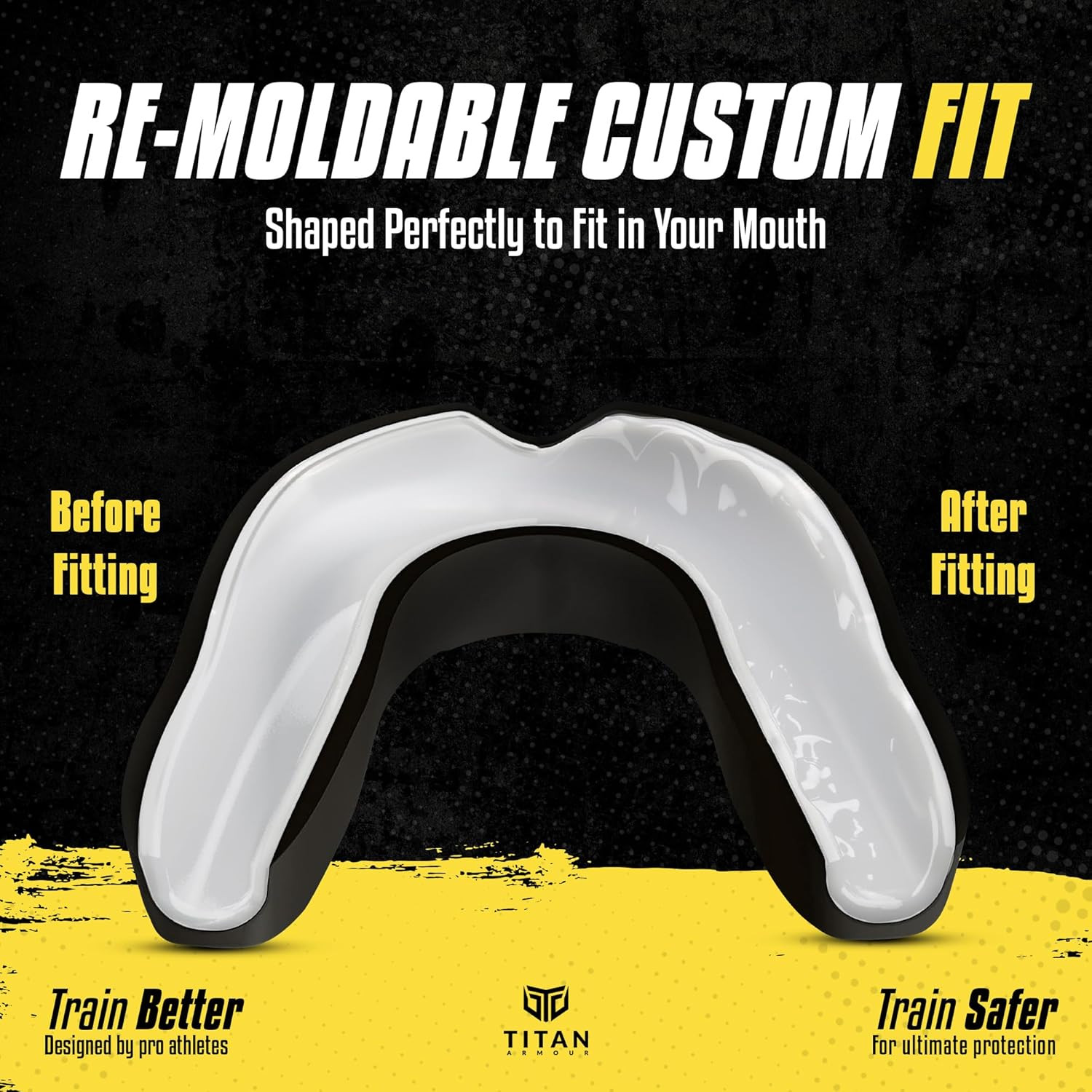 Titan Armour® Mouth Guard Boxing | Premium Dual-Layer | Case Included | Adult &