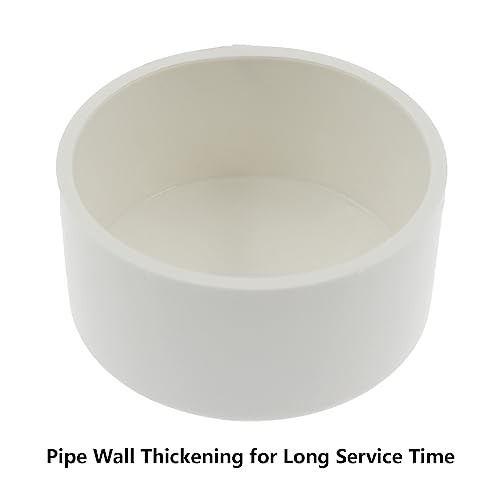 3 Inch PVC Pipe End Cap Fitting,SAFYY PVC Pipe Cap Plug,White Pipe Plug Socket