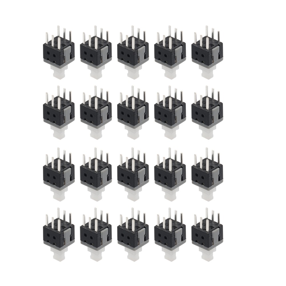 20PCS 5.8x5.8x10mm Tact Tactile Self Lock 6 Pins Push Button Switch Latching
