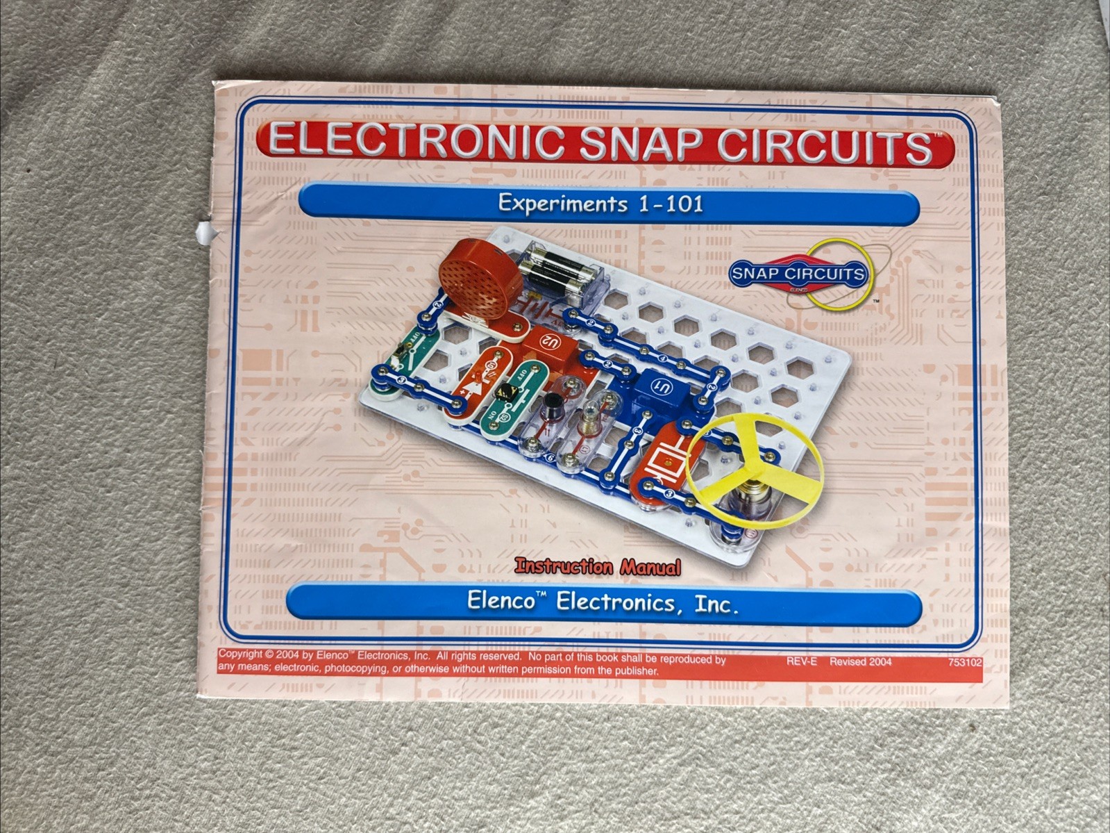 Elenco Electronics Snap Circuits 300 Experiments Kit #SC-100 Game Learning Toy