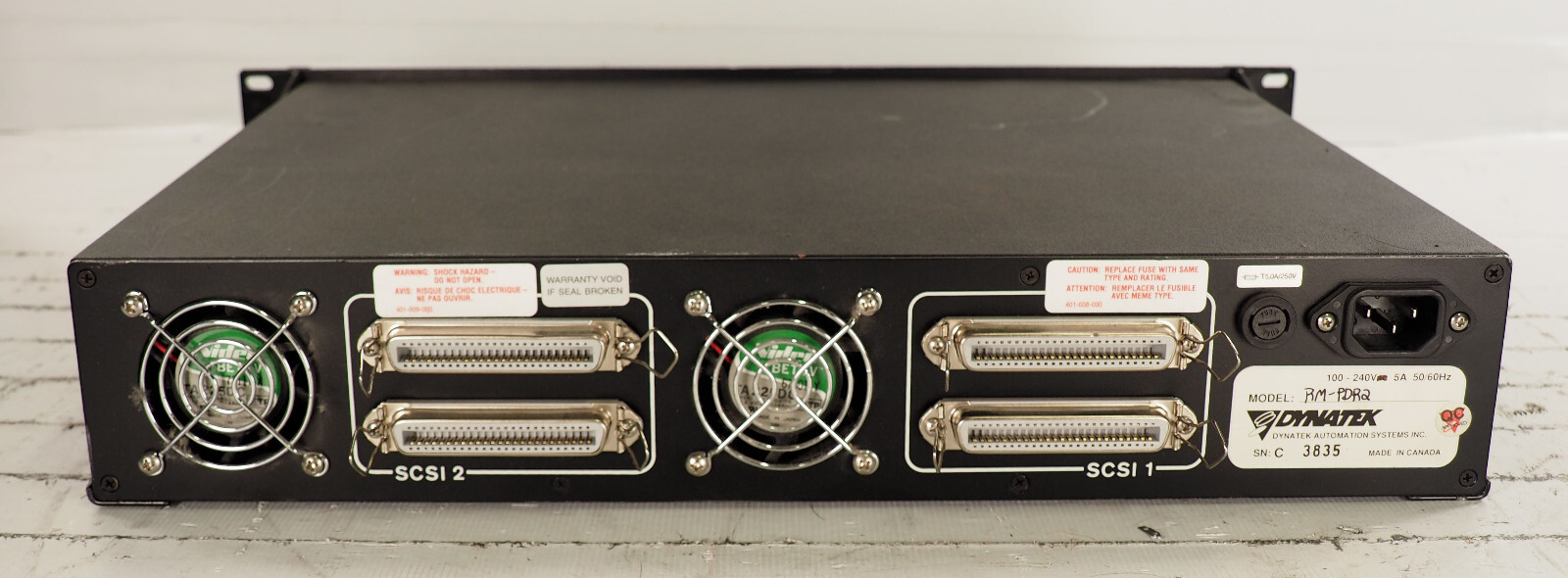 DYNATEK RM-PDR2 Automation System SCSI Interface