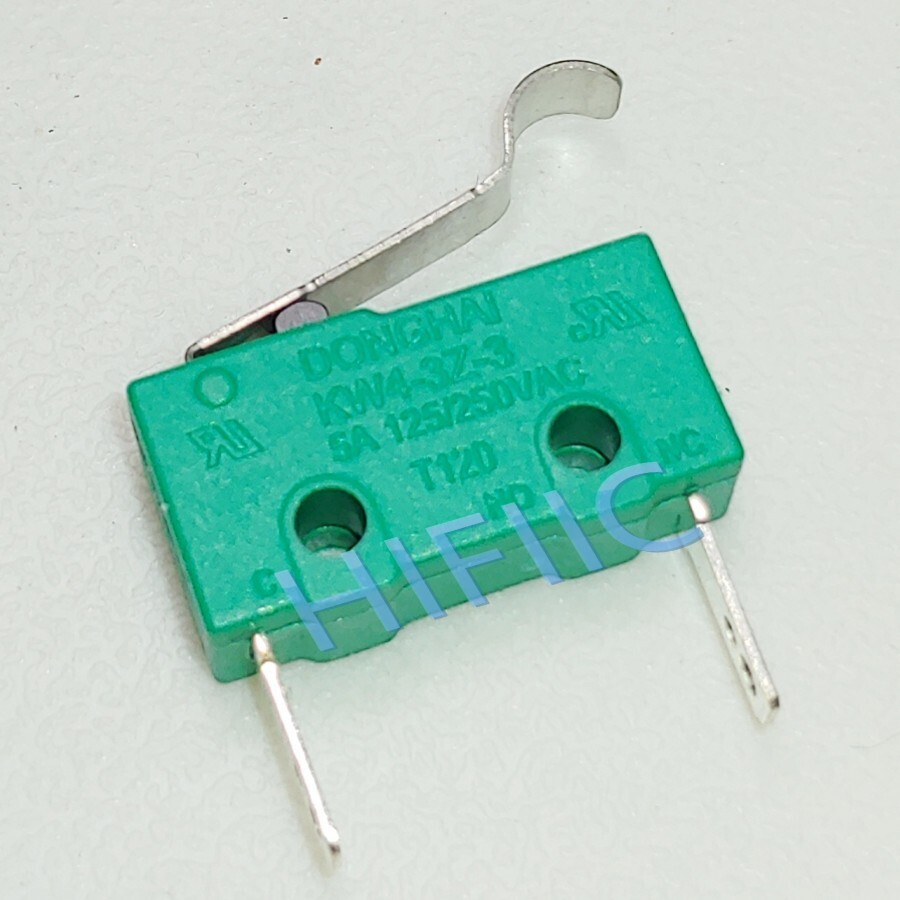 DONGHAI DH KW4-3Z-3 Micro Switch COM and NC 2 Pins With Lever Normally Close