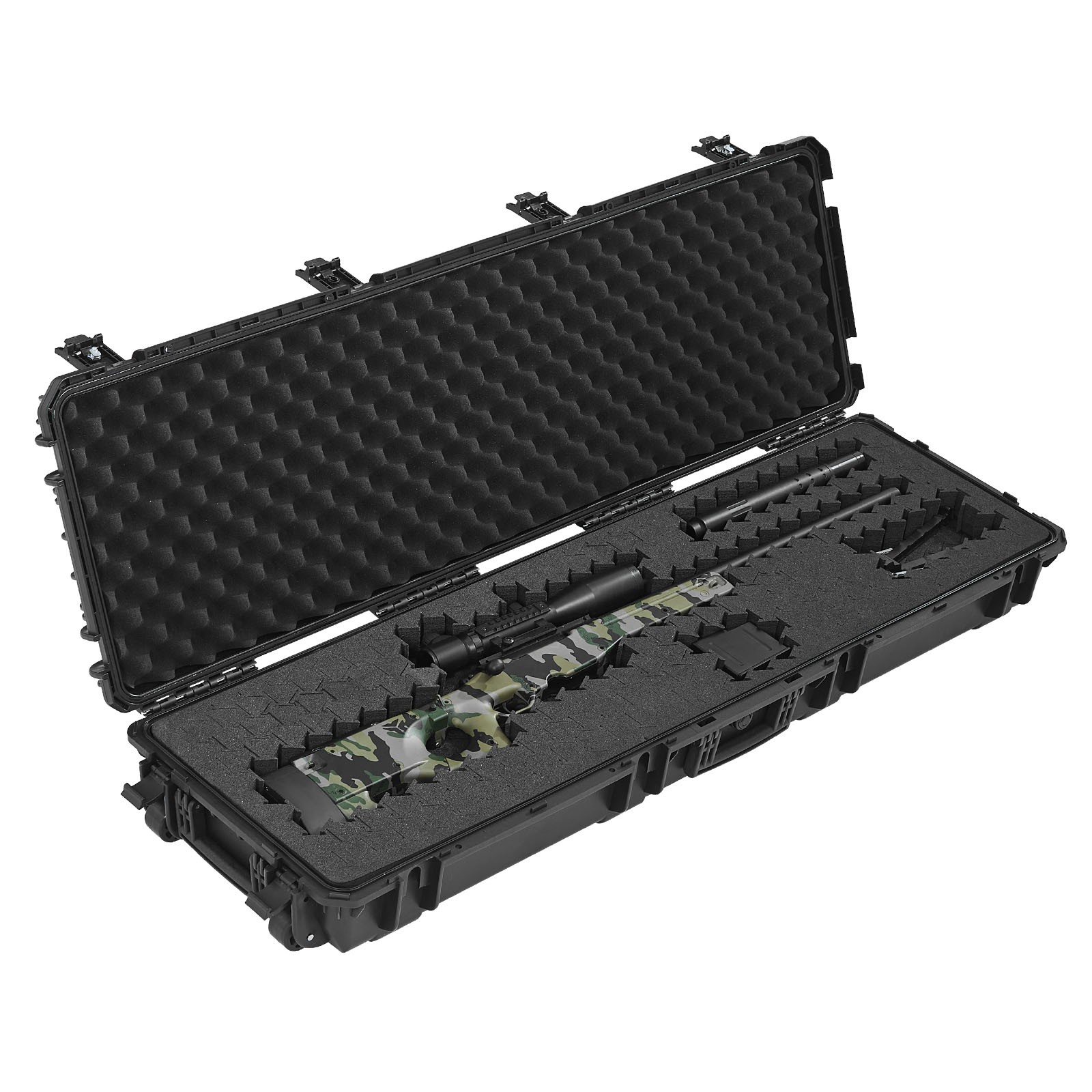 Uimoso Hard Rifle Case with IP67 Waterproof Design and Customizable XPE Foam