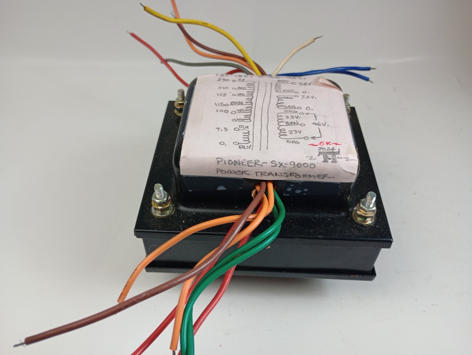 1 Pioneer SX-9000 Power Transformer -Tests Good