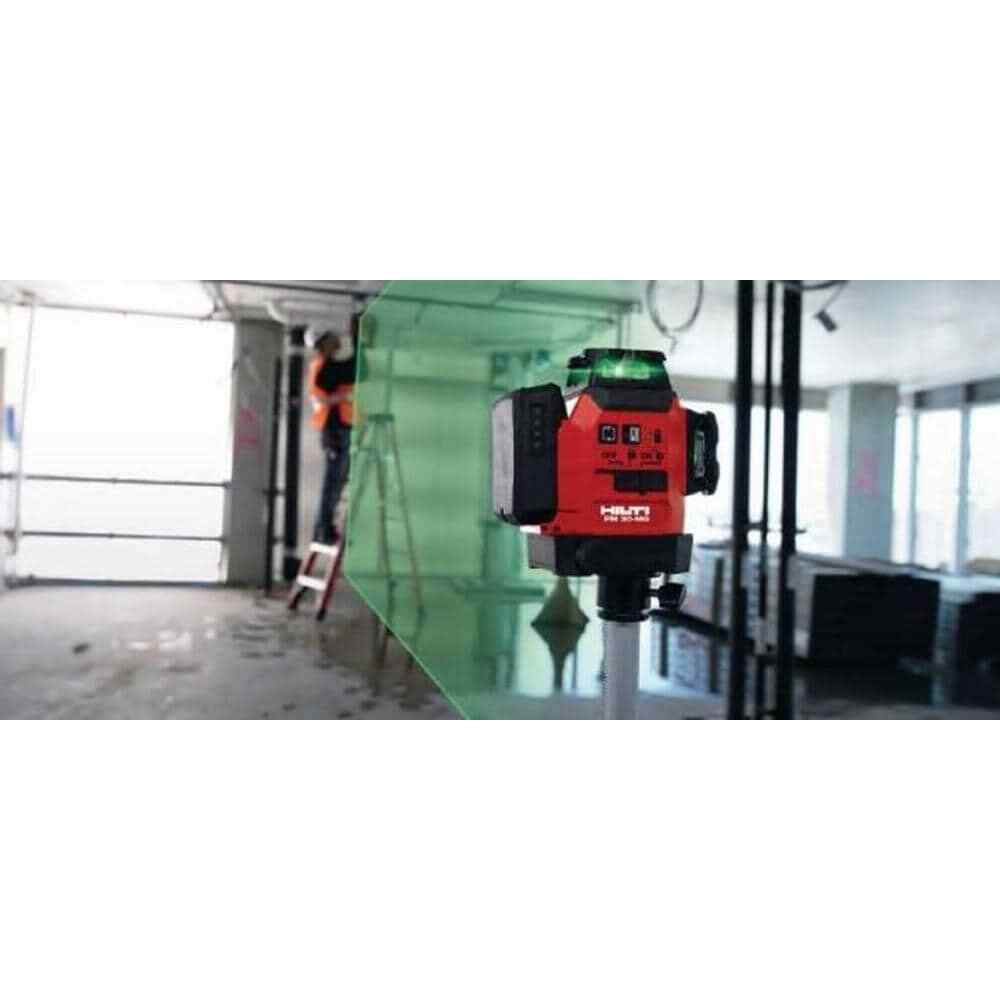 Hilti Laser Level Multi Line Green Self Leveling Magnetic Bracket Case 131 Ft