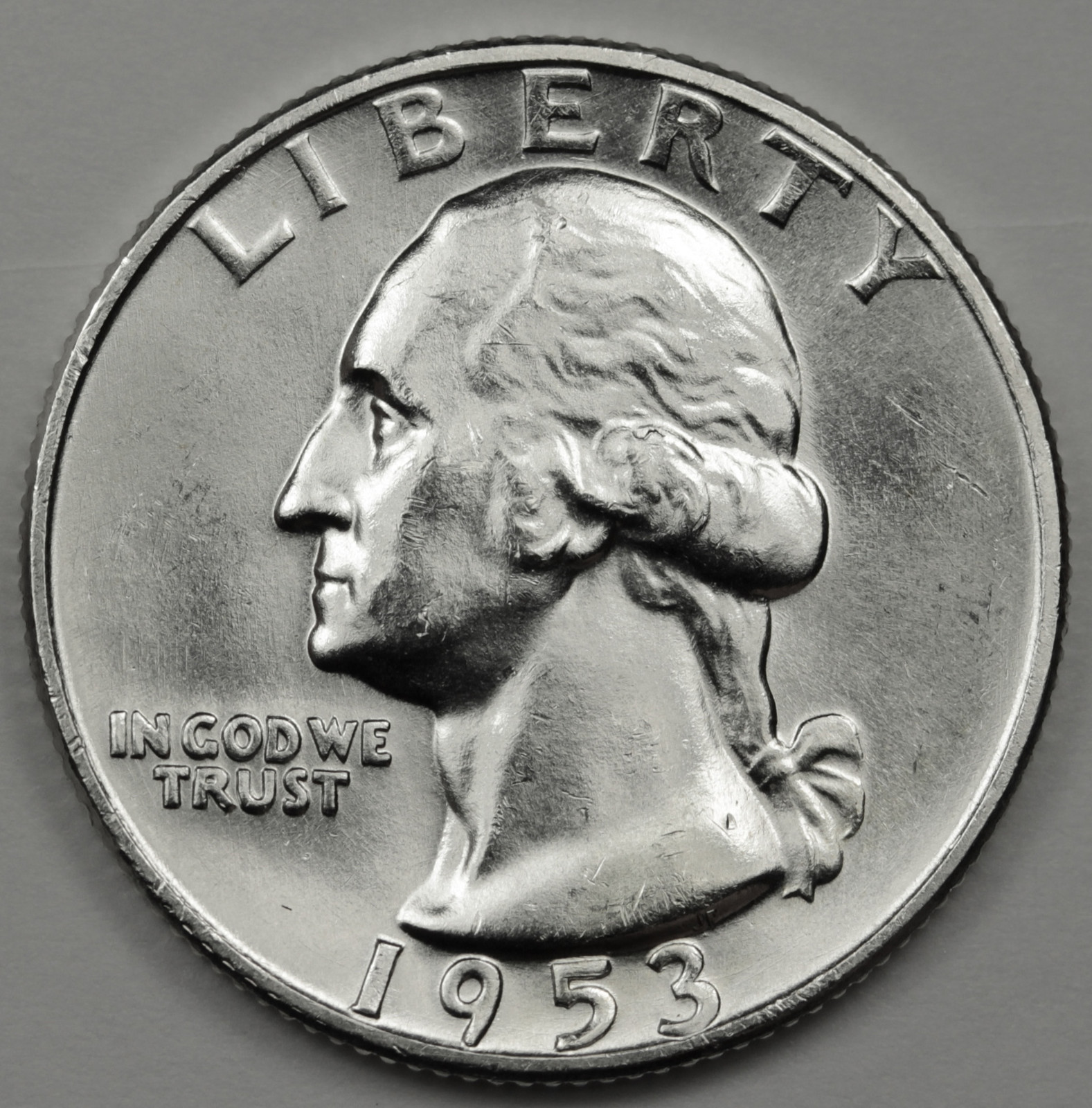 1953-d Washington Quarter.  Nice B.U.  87327 (Inventory G)