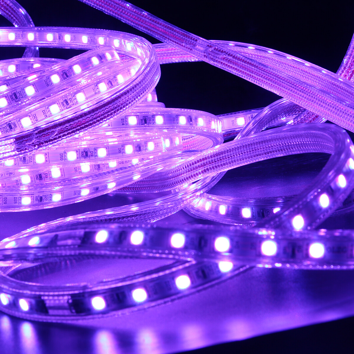 LED Strip Rope Light Waterproof Multi Color Changing Lights Flexible With Remote