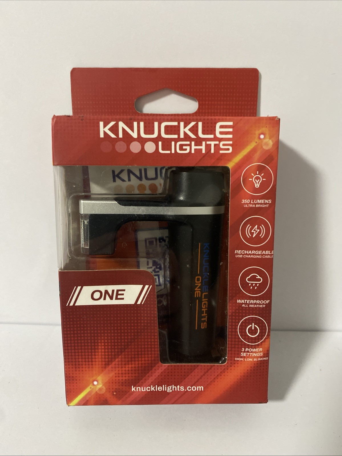 Knuckle Lights 350 lumens Rechargeable Usb Waterproof New