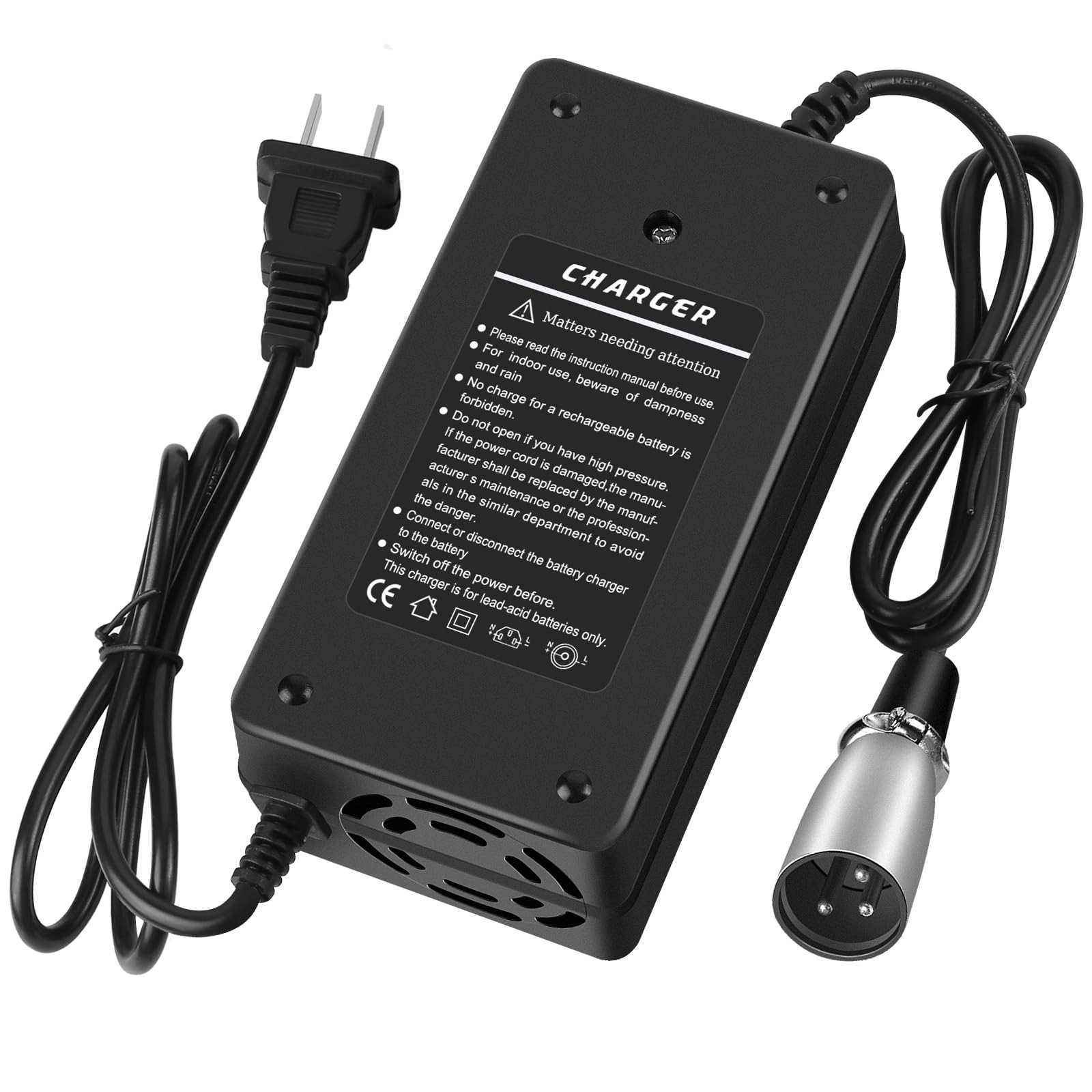 24V 5A Battery Charger for Lakematic,Pride Mobility, Wheelchair,Drive Medical...