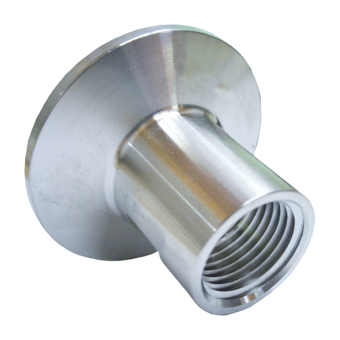 1 1/2" Sanitary Tri-Clamp x 1/2" FPT