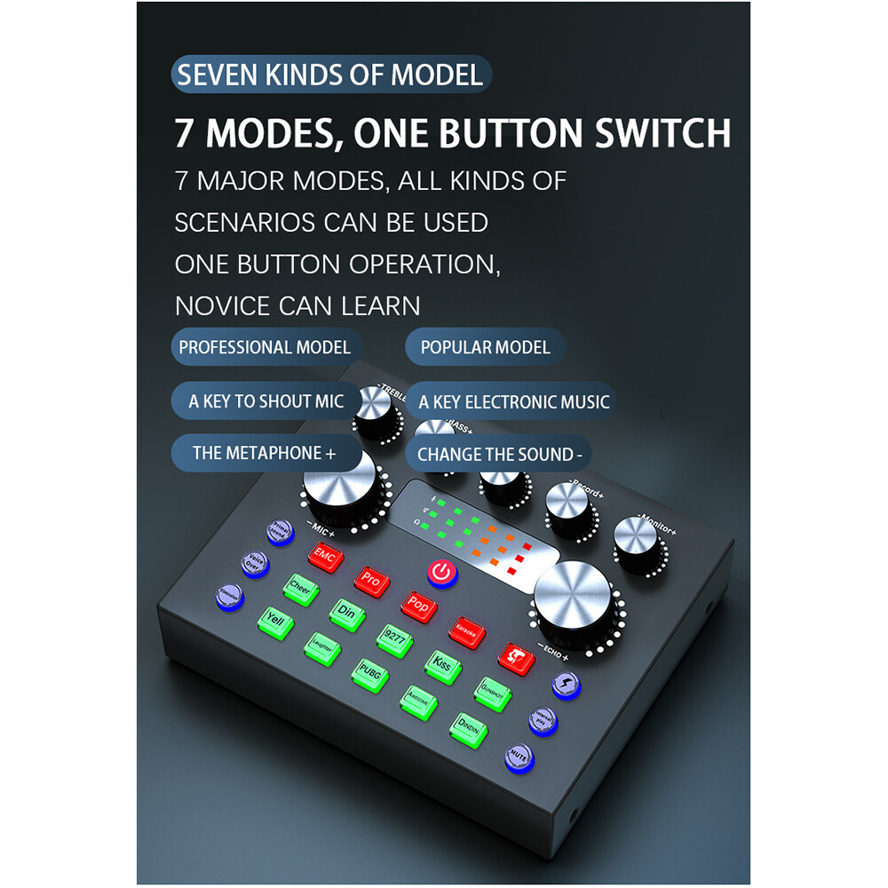 Mini Bluetooth Audio Music Mixer Sound Mixing Console Amplifier Studio