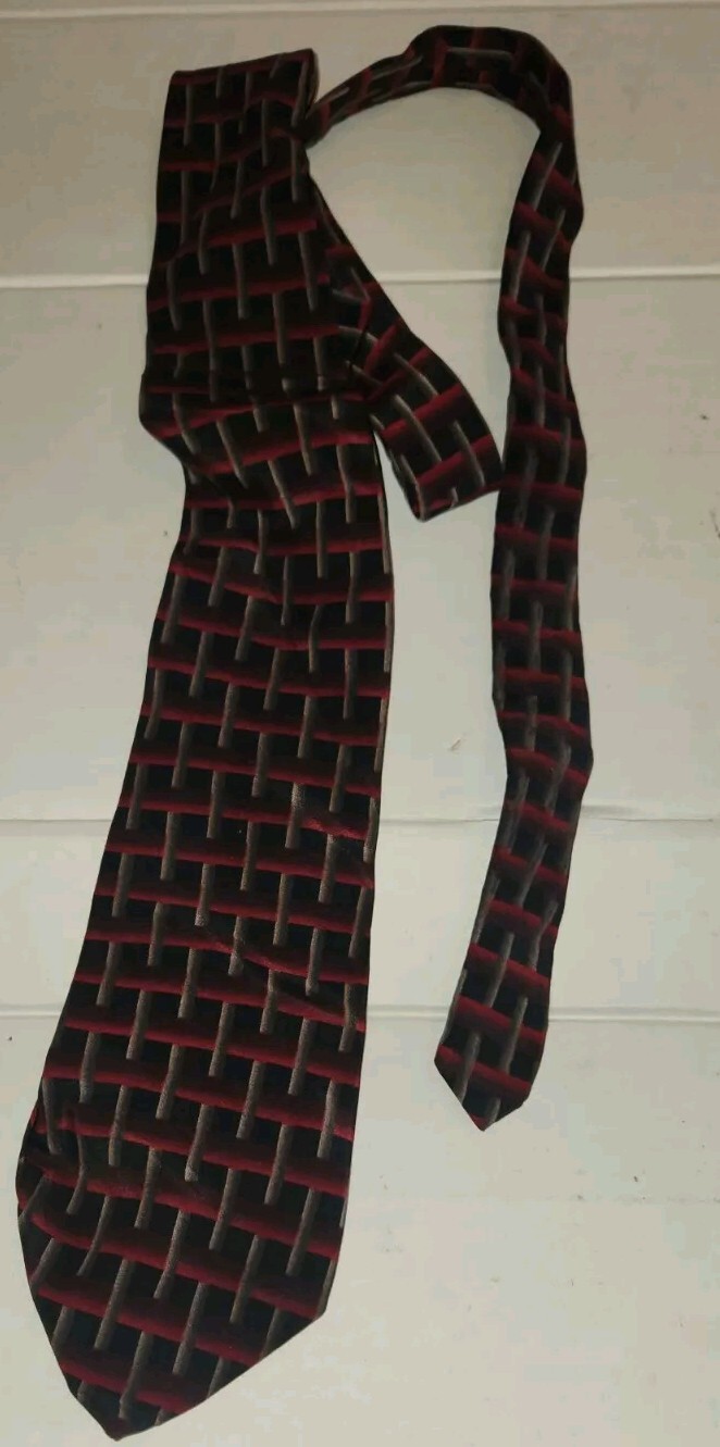 Mens Funky John Henry Tie 100% Silk Classic Office Business Lawyer