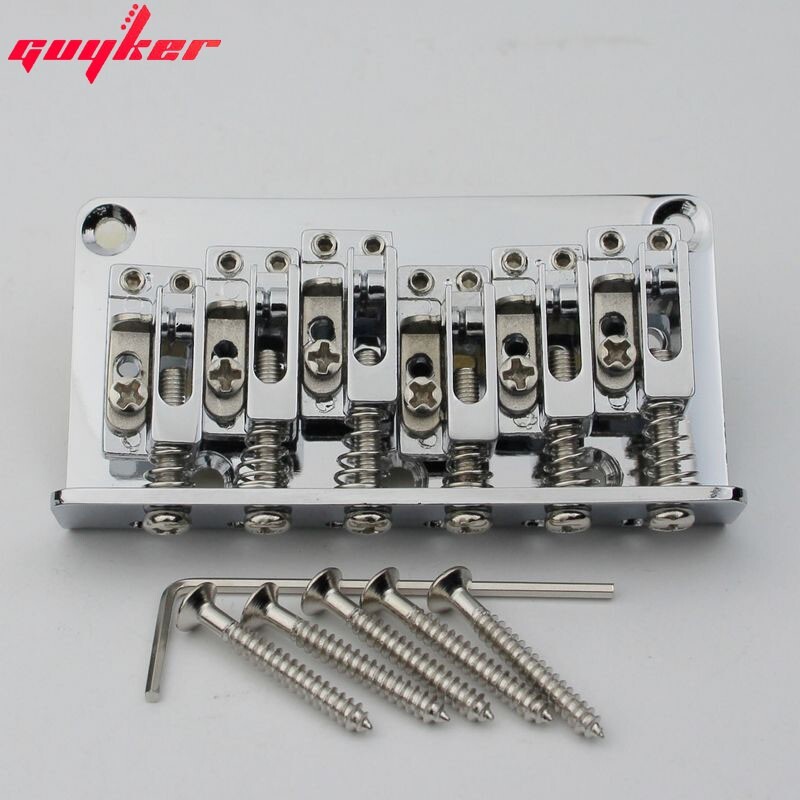 Chrome 12-String Strato Type Bridge Electric Guitar Hardtail Bridge