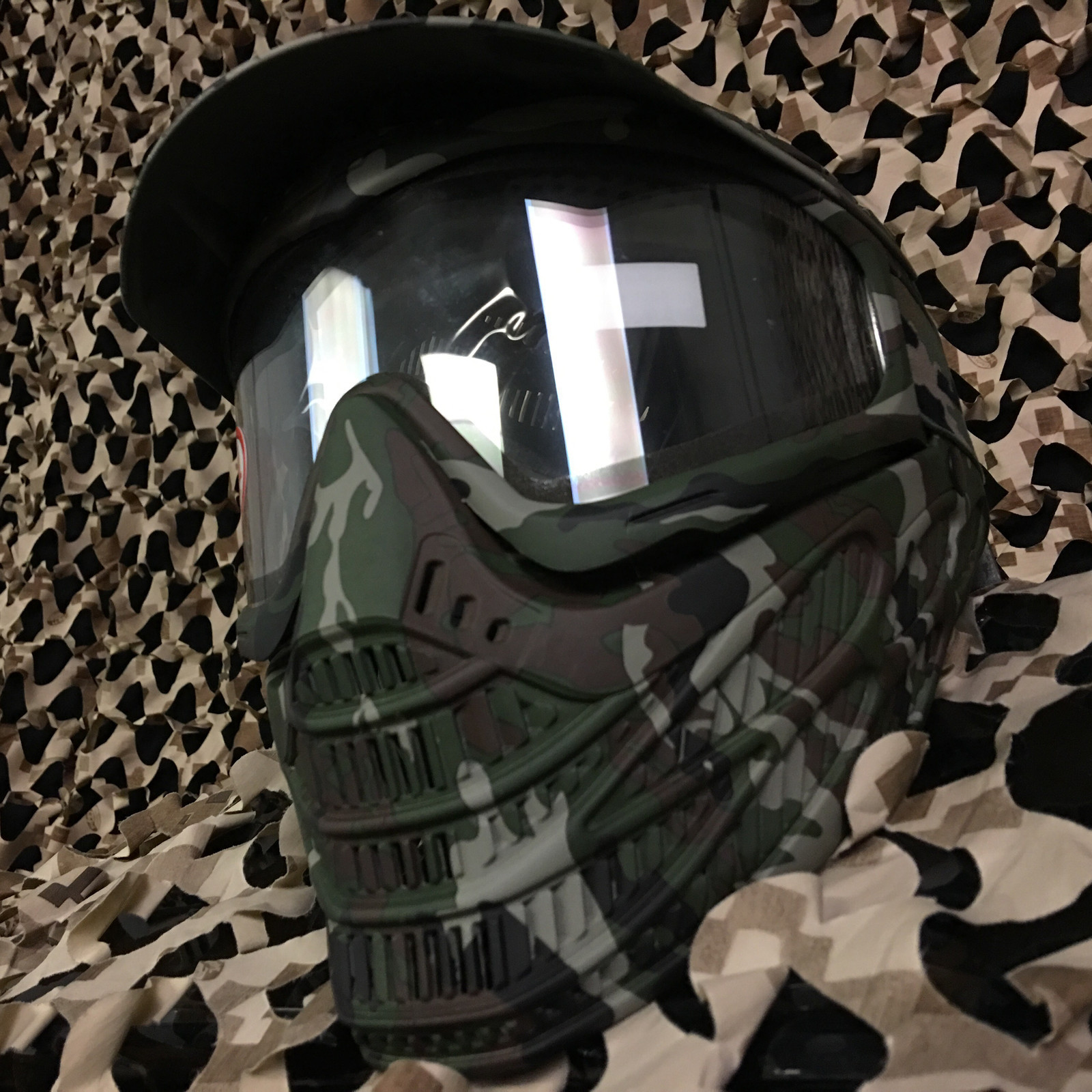 NEW JT Flex 8 Full Coverage Thermal Paintball Mask Helmet Goggle - Camo