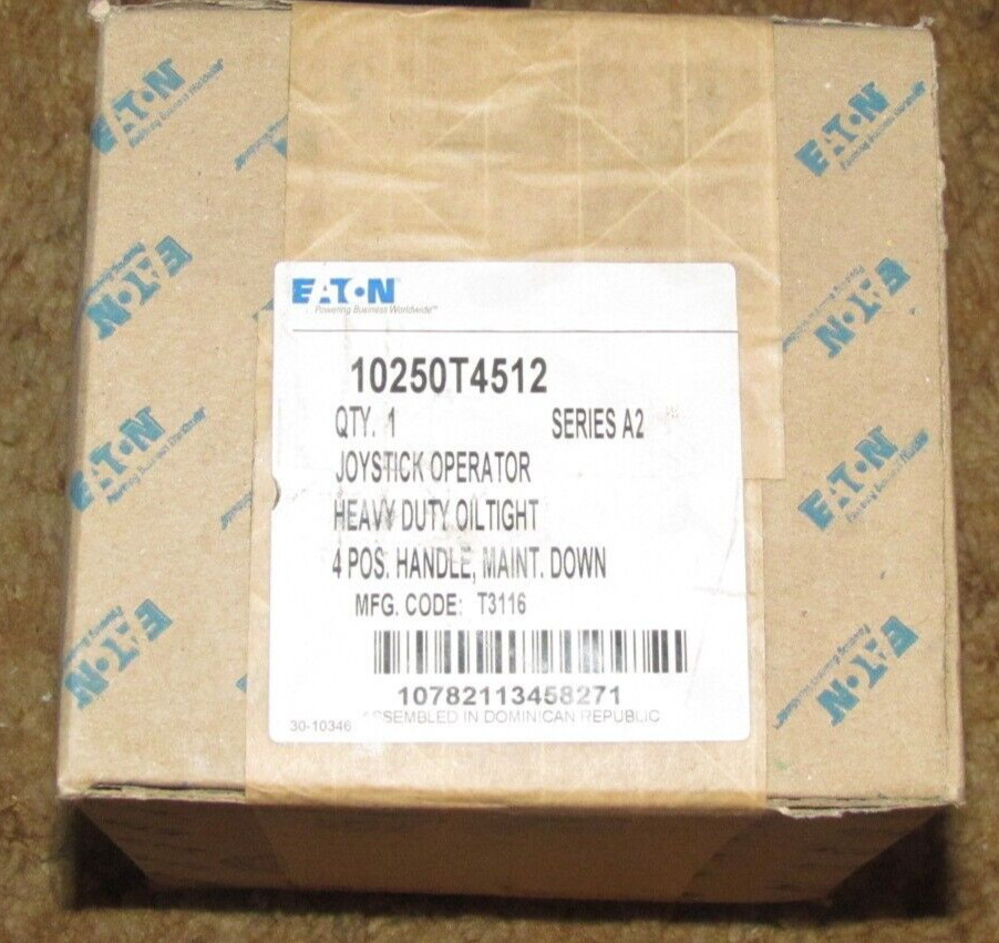 Eaton 10250T4512 Joystick Operator Heavy Duty Oiltight 4Pos. Handle New sealed
