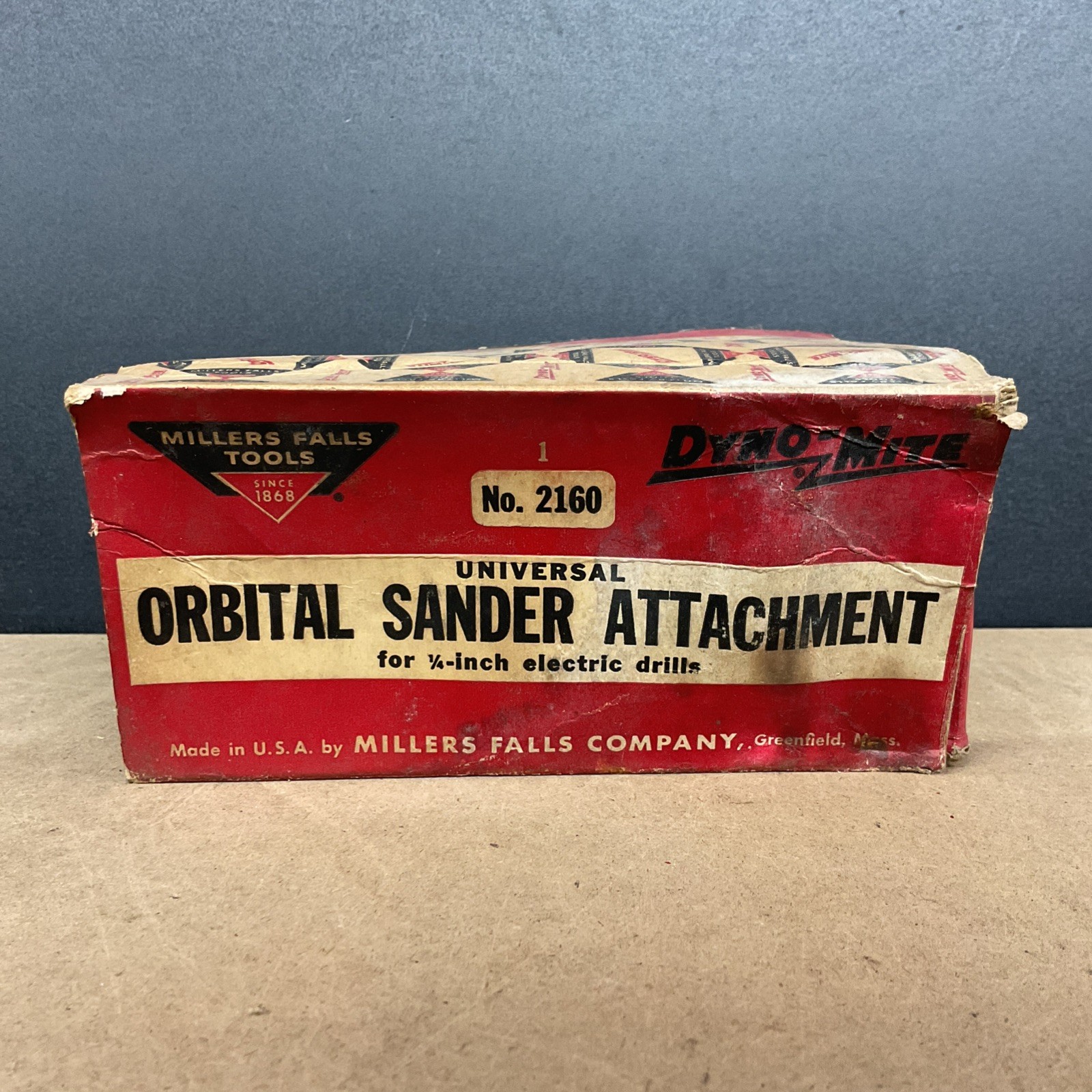 Miller Falls Tools Universal Orbital Sander Attachment 1/4” Electrical Drill NOS