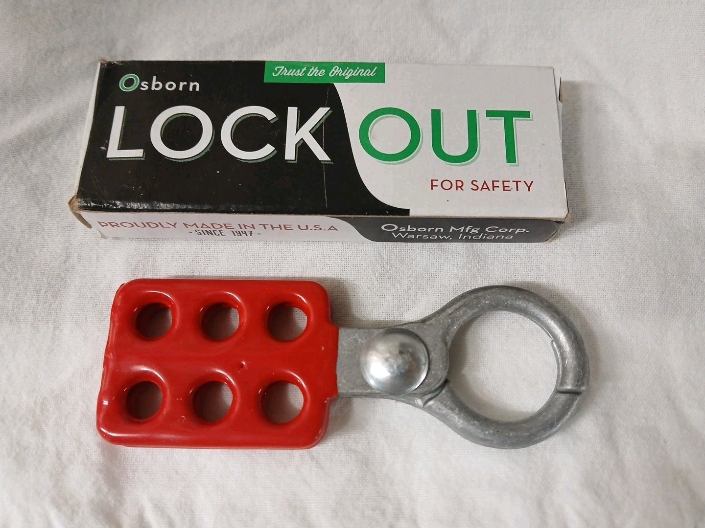 Osborn OG-80 Lockout Hasp Scissor Type,  NEW
