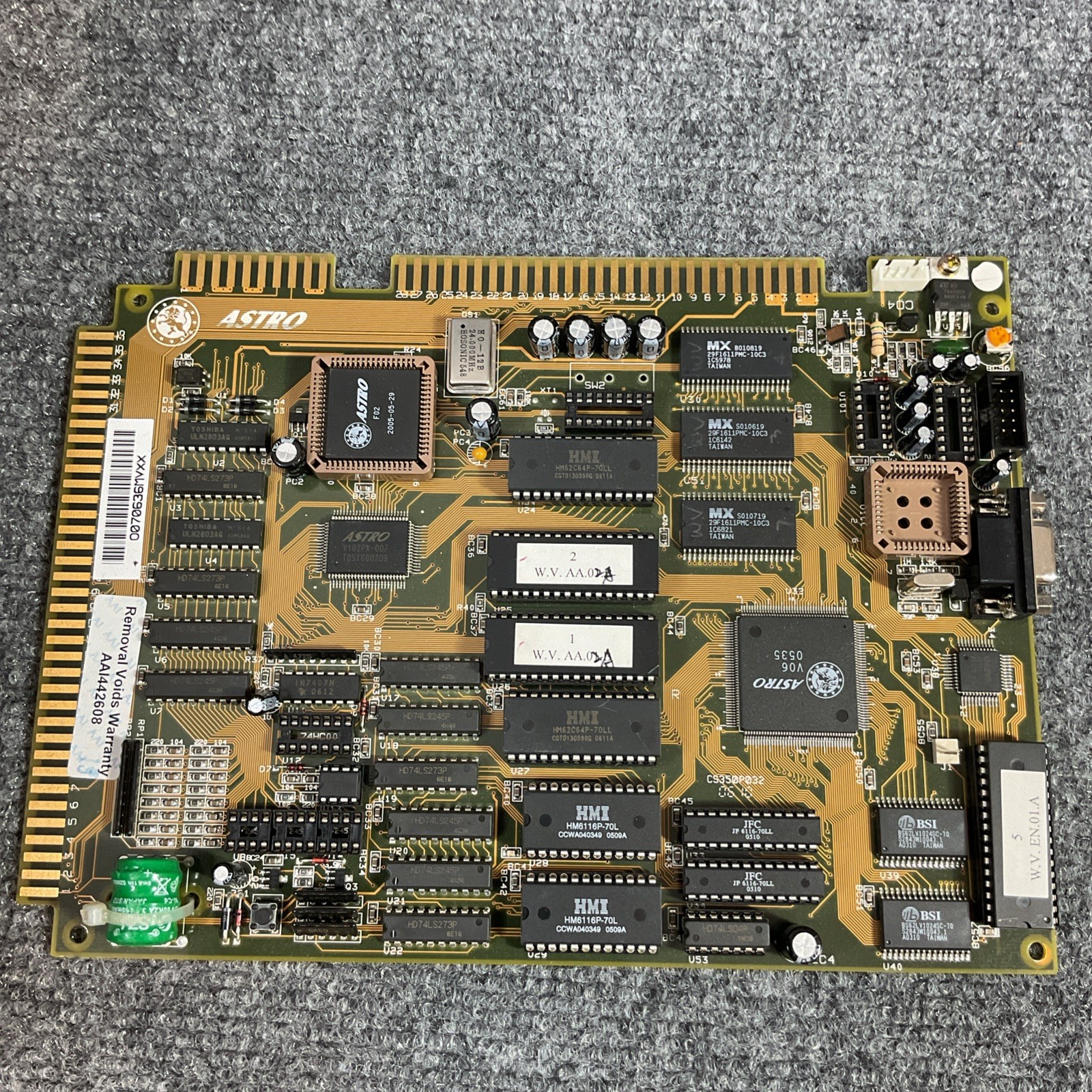 WESTERN VENTURE 8 LINER CHERRY MASTER PCB!   20 LINES BY ASTRO!