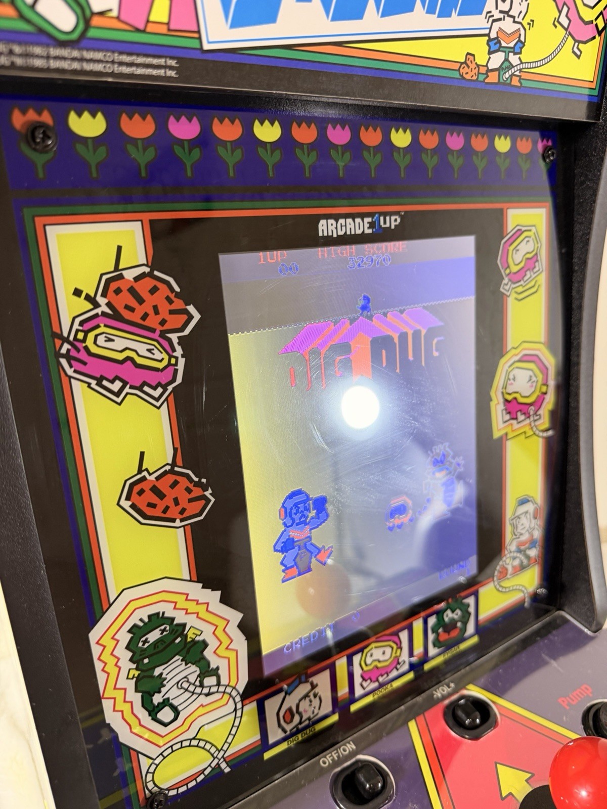 Arcade 1UP Dig Dug / Dig Dug 2 Counter Cade Tabletop Game 🪏🔥