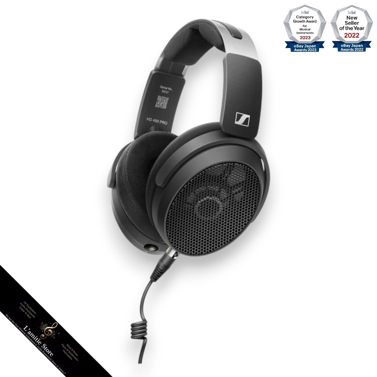 Sennheiser HD490 PRO Plus Professional Reference Open-Back Headphones JP HD 490