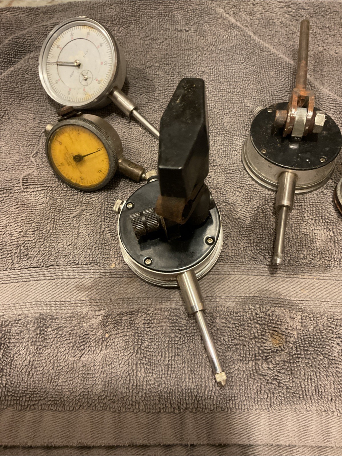 Federal B5MC & Ames 282 Dial Indicators + 3 Additional Machinist Indicators Lot