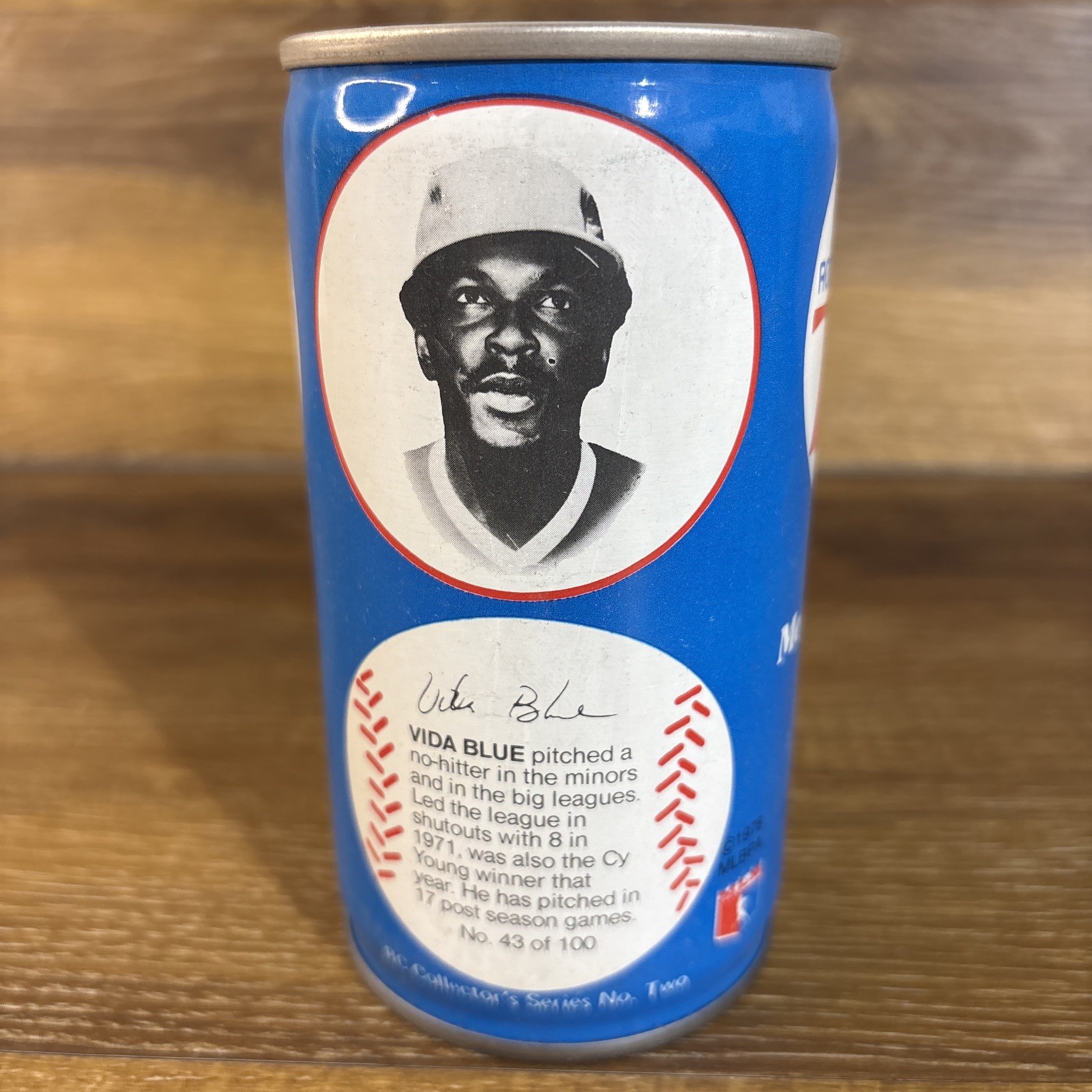 1978 Royal Crown RC Cola Baseball Collectors Series 2 Vida Blue # 43 of 100