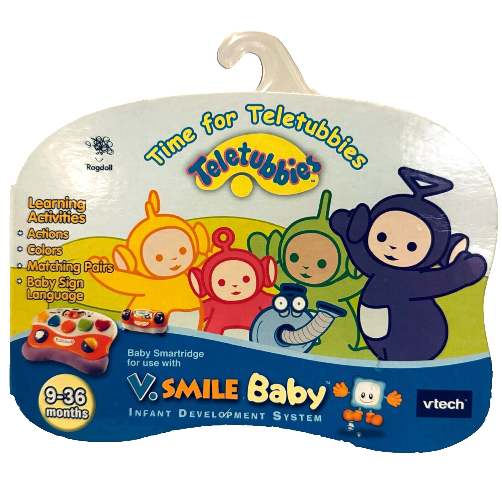 Teletubbies Time for Teletubbies Vtech V.Smile Baby Game Cartridge Learning New
