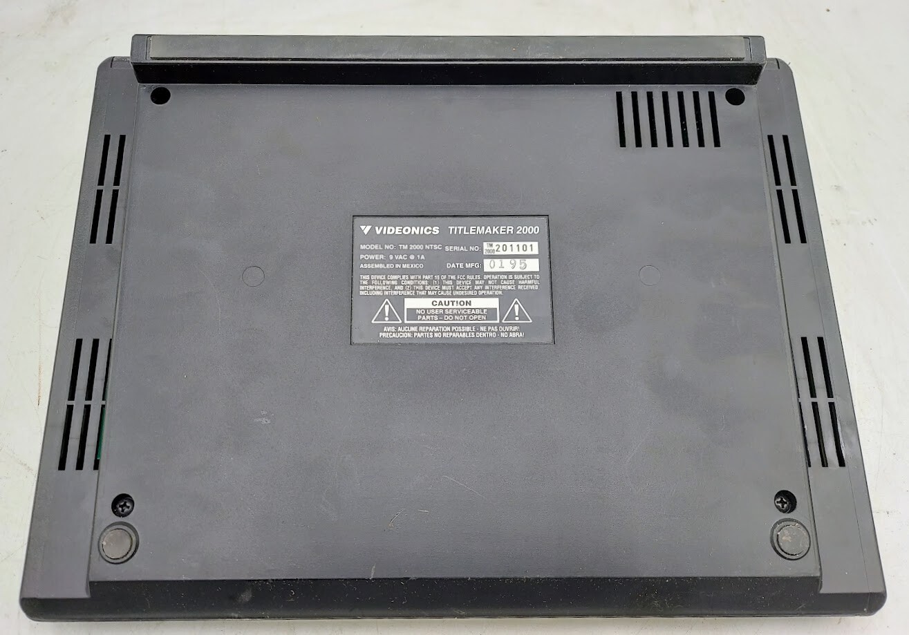 Videonics Video Titlemaker 2000 Model TM 2000 NTSC
