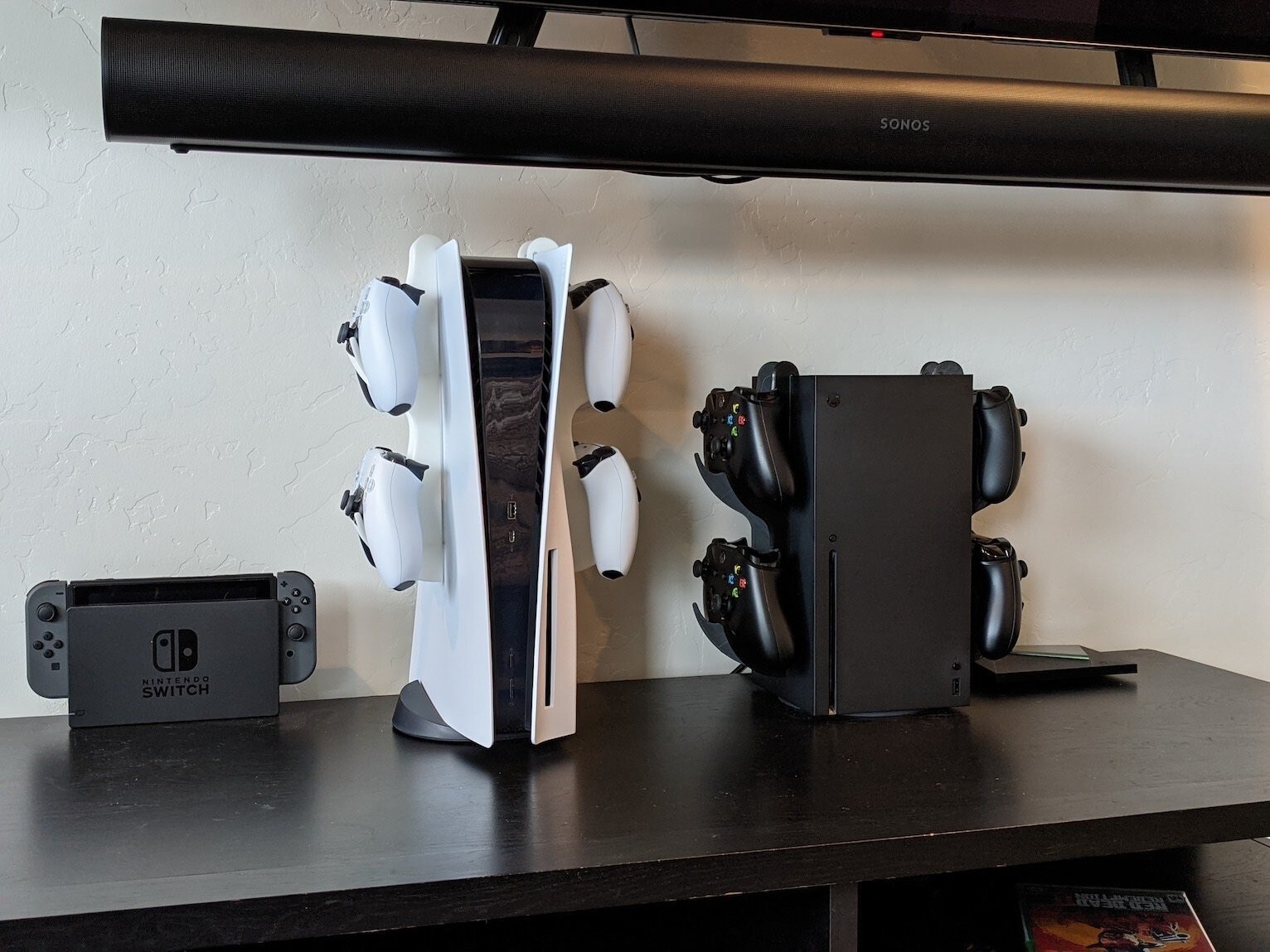 (Black) PS5 Xbox Series X  Controller Holder Hanger