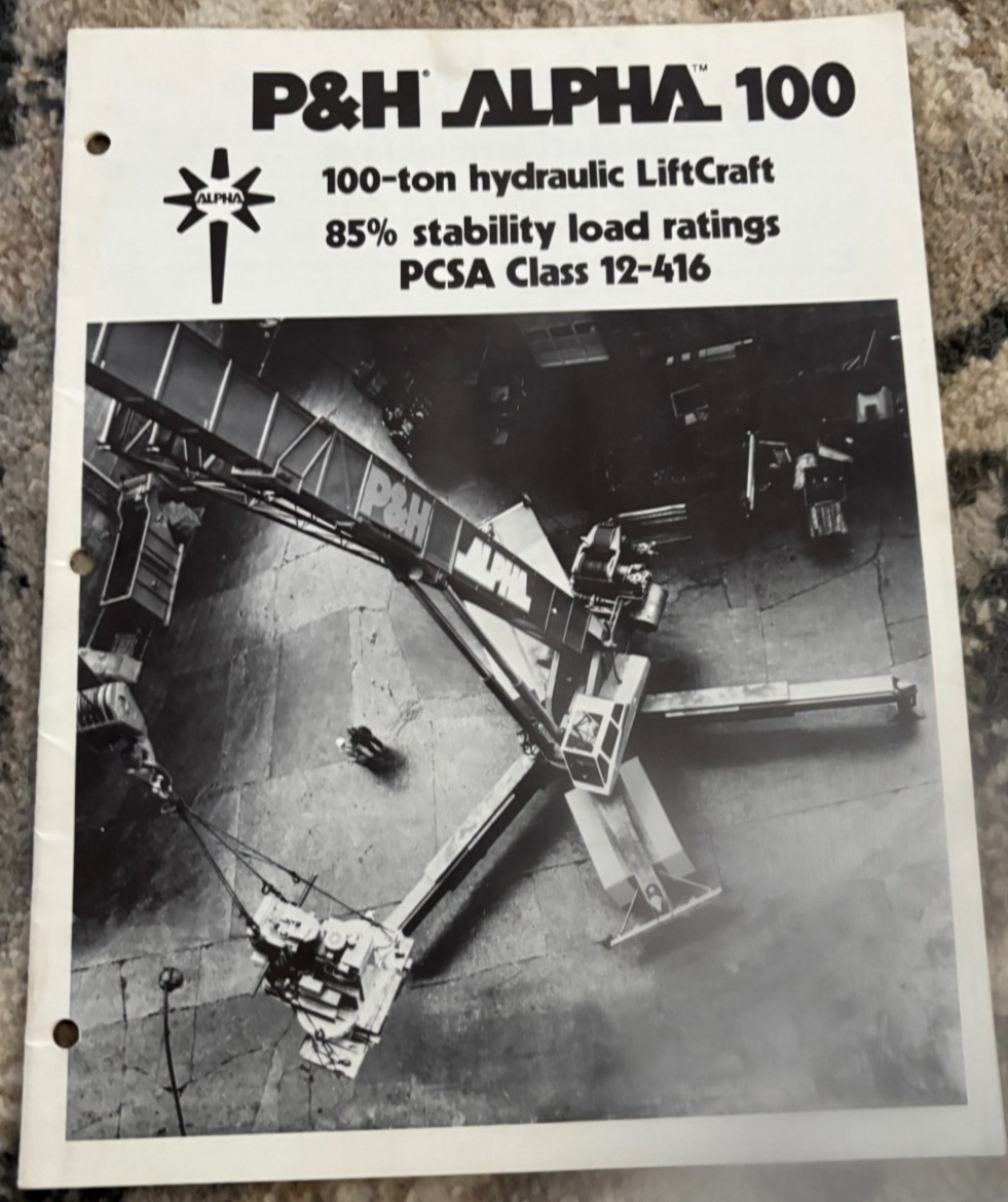 P&H Omega Alpha 100 Hydraulic Crane Brochure AMIL25
