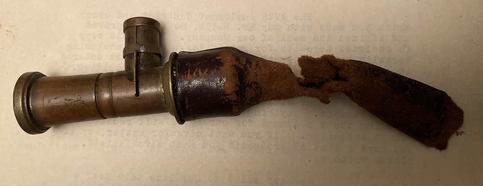 Civil War Era Black Powder Flask Antique Rare
