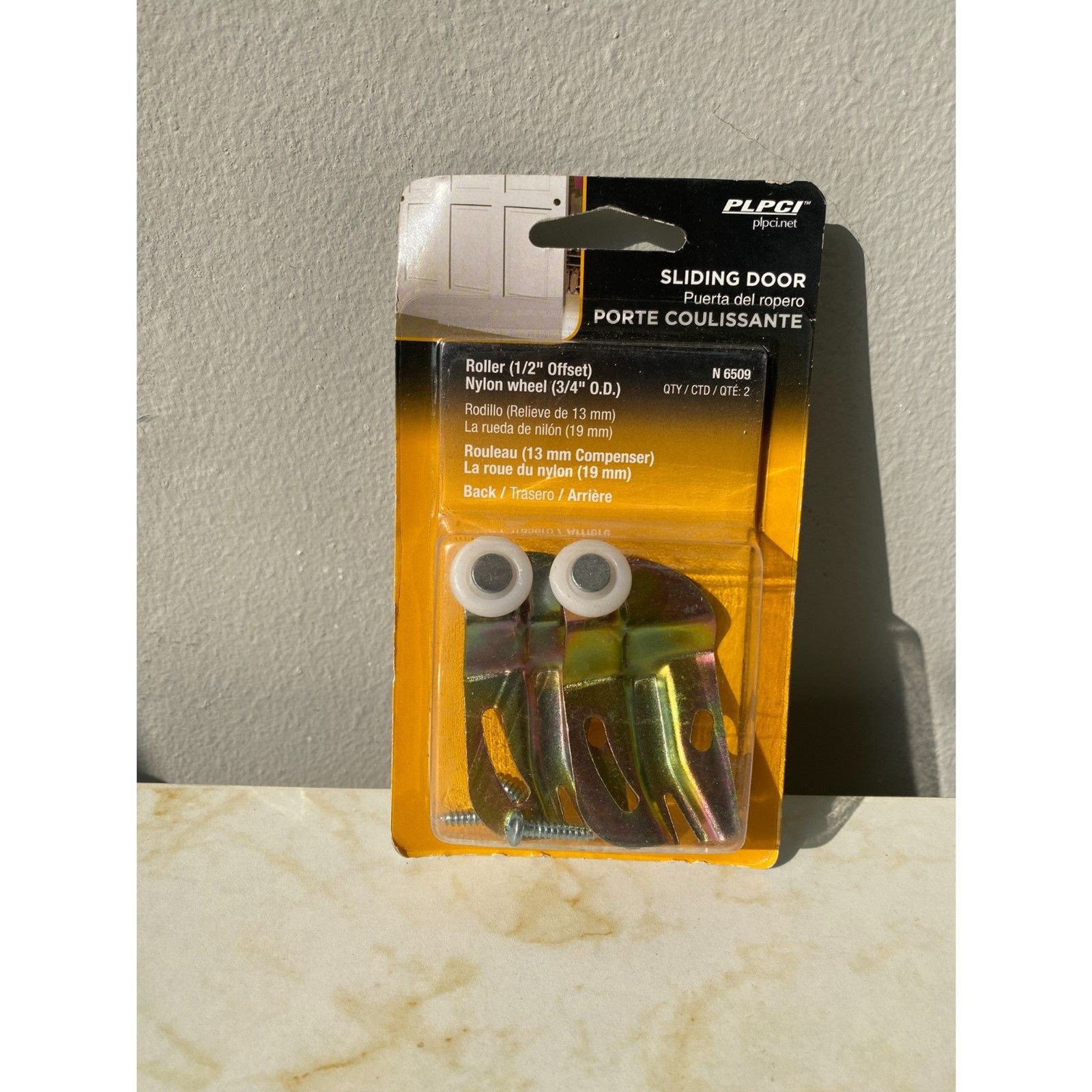 NEW PLPCI Sliding Door Closet Roller Nylon Wheel (1/2" Offset)