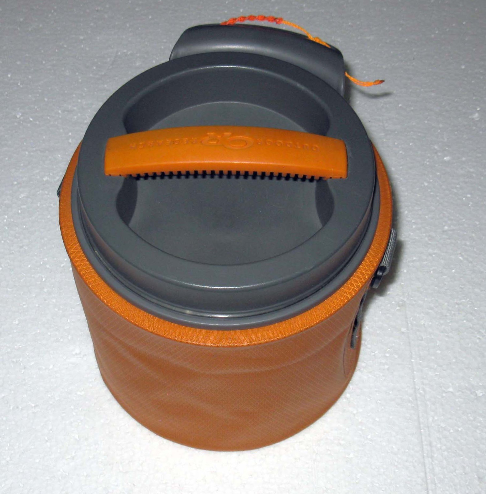 Outdoor Research Water-resistant Orange Container Capsule Rafting Camping 8x7"